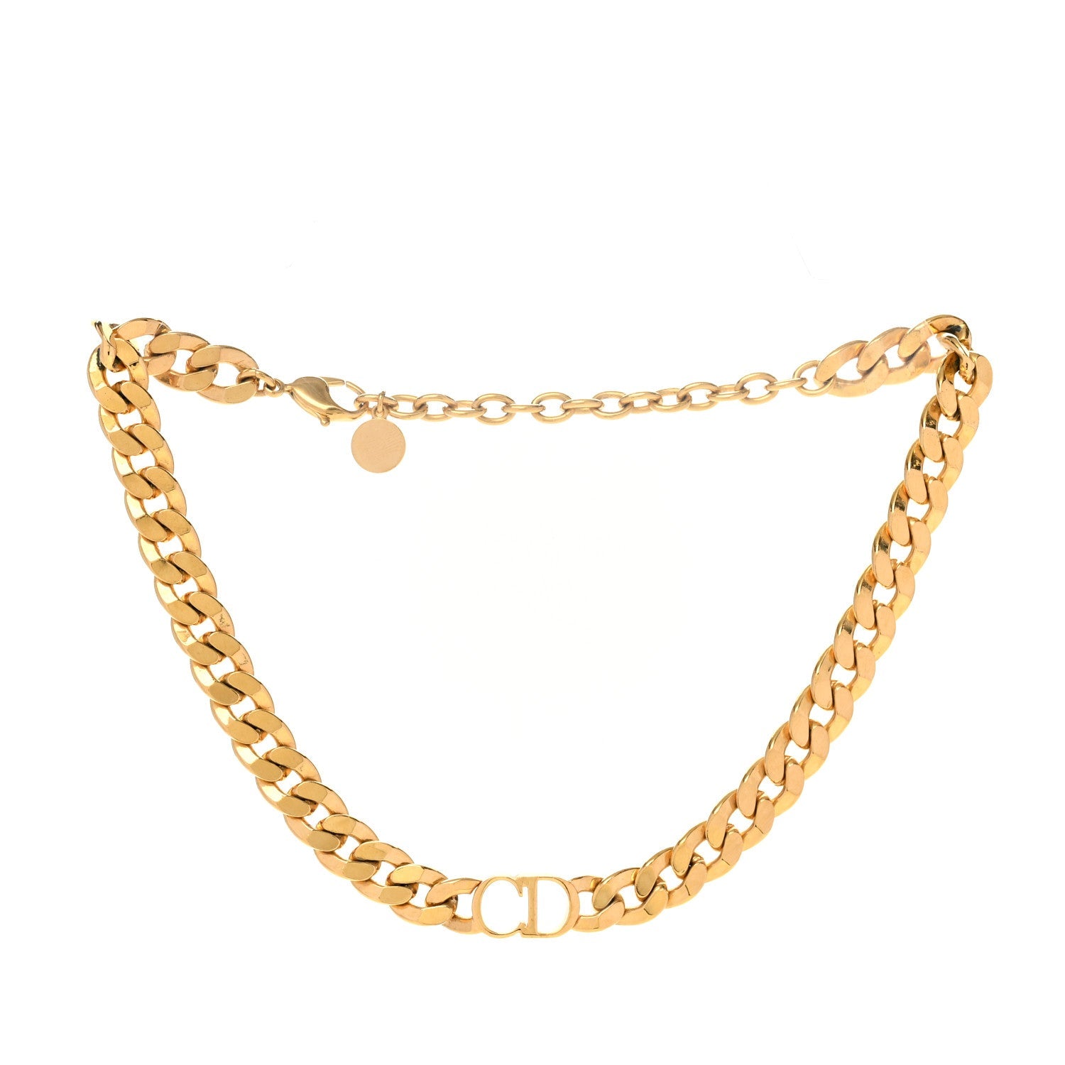 Metal Danseuse Etoile Chain Choker Necklace Gold