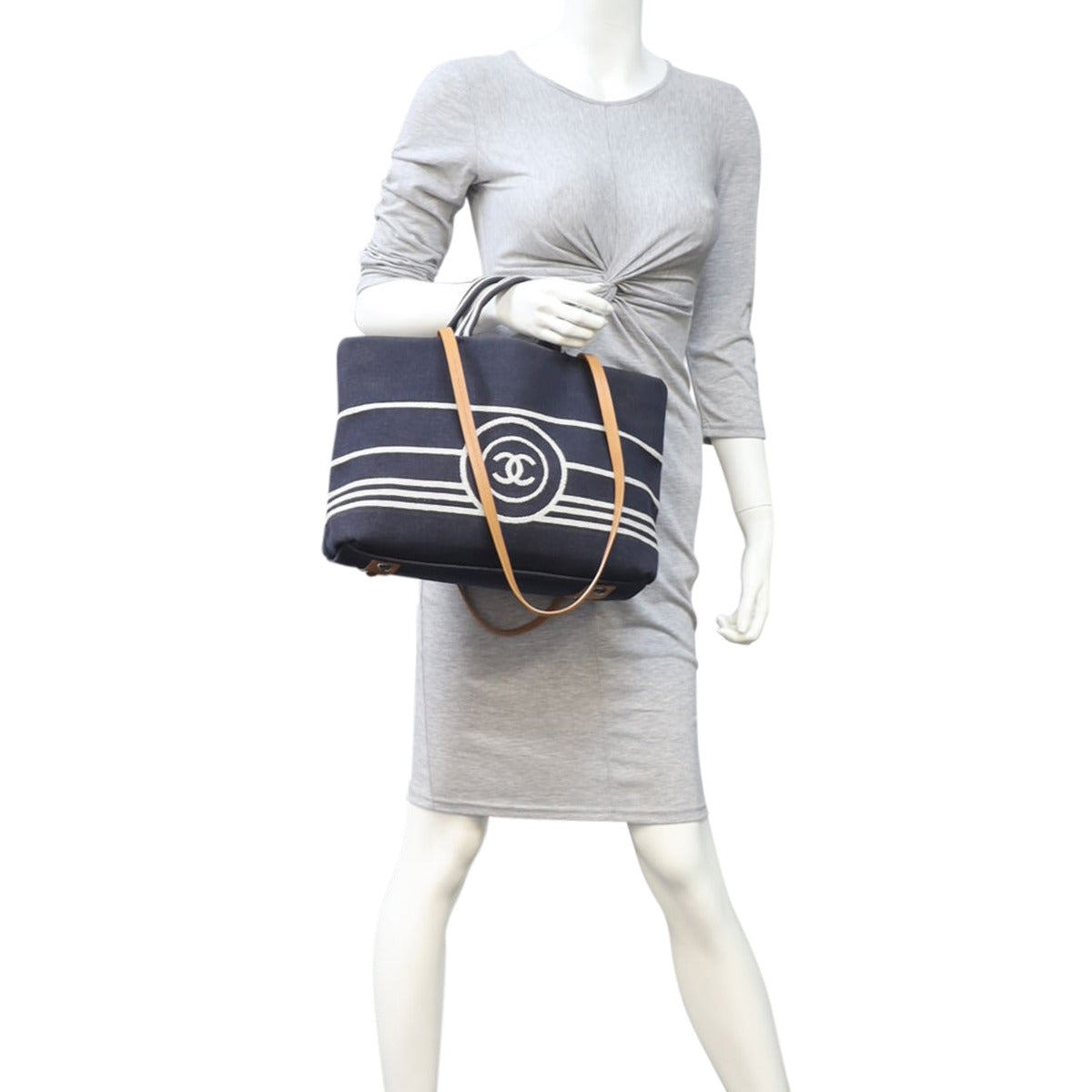 Chanel Denim Large Shopper Tote
