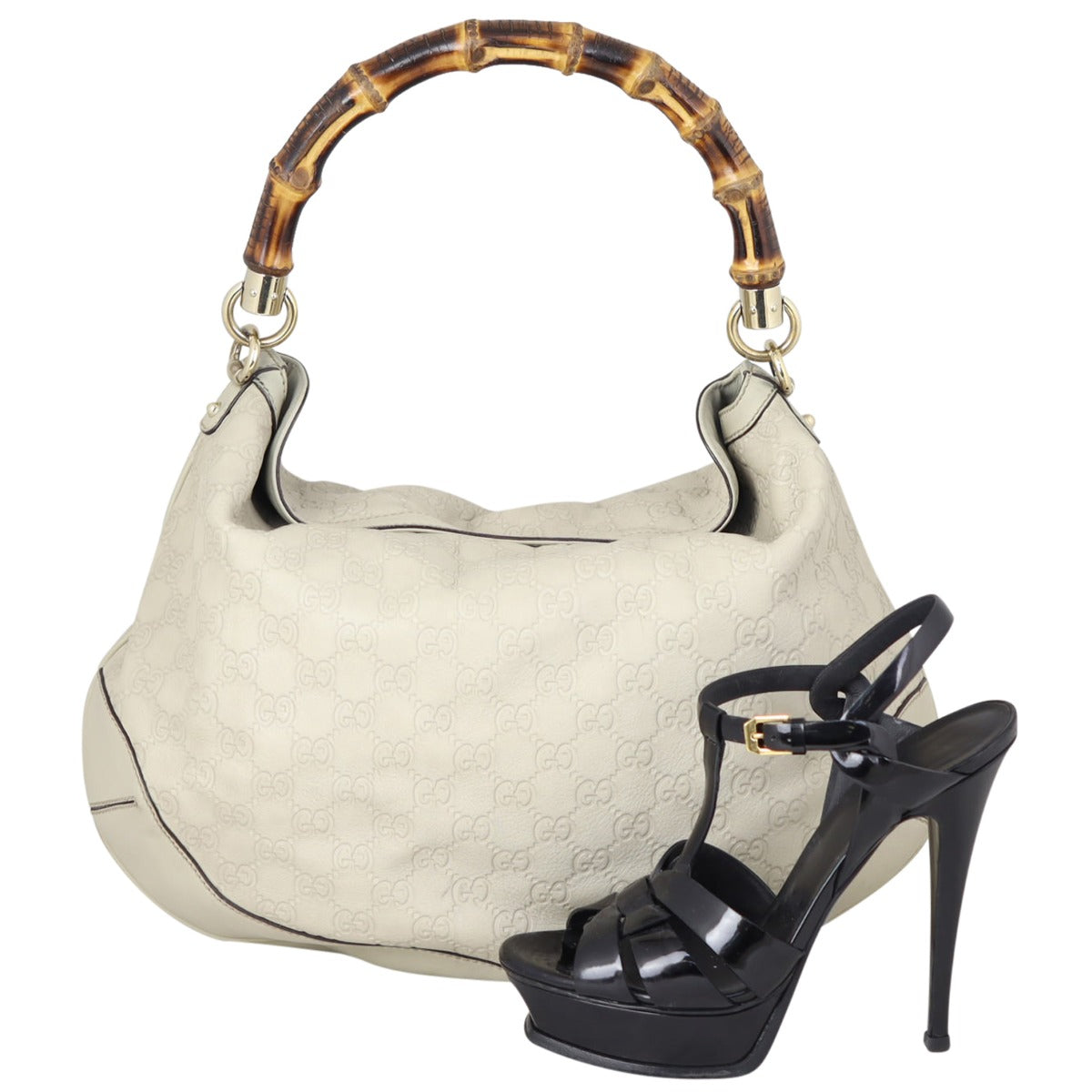 Gucci Guccissima Peggy Bamboo Hobo