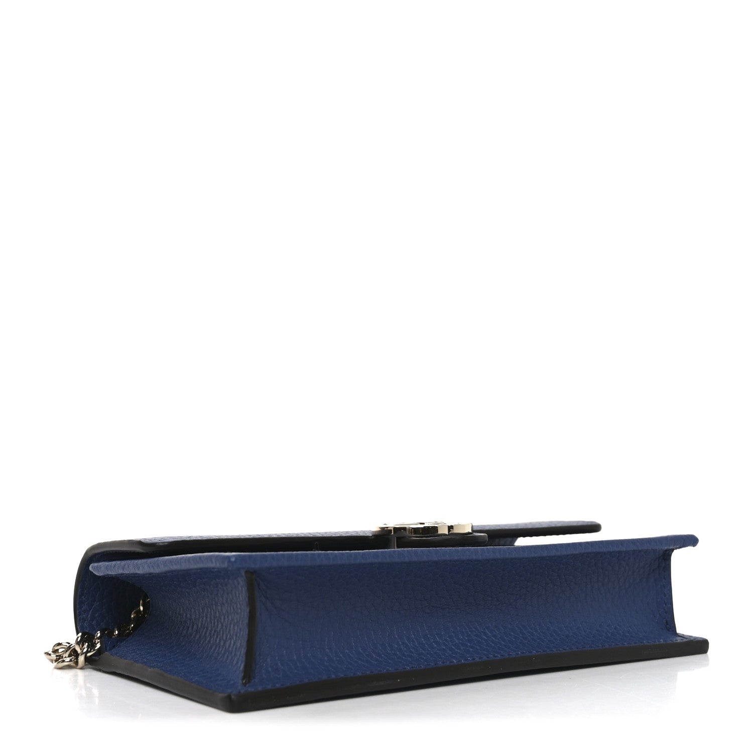 Dollar Calfskin Interlocking G Chain Wallet Caspian