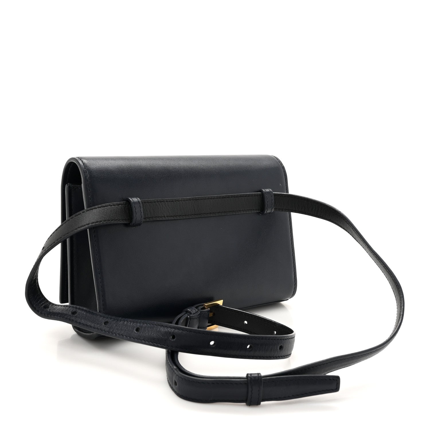 Smooth Calfskin Monogram Kate Belt Bag Deep Marine Black