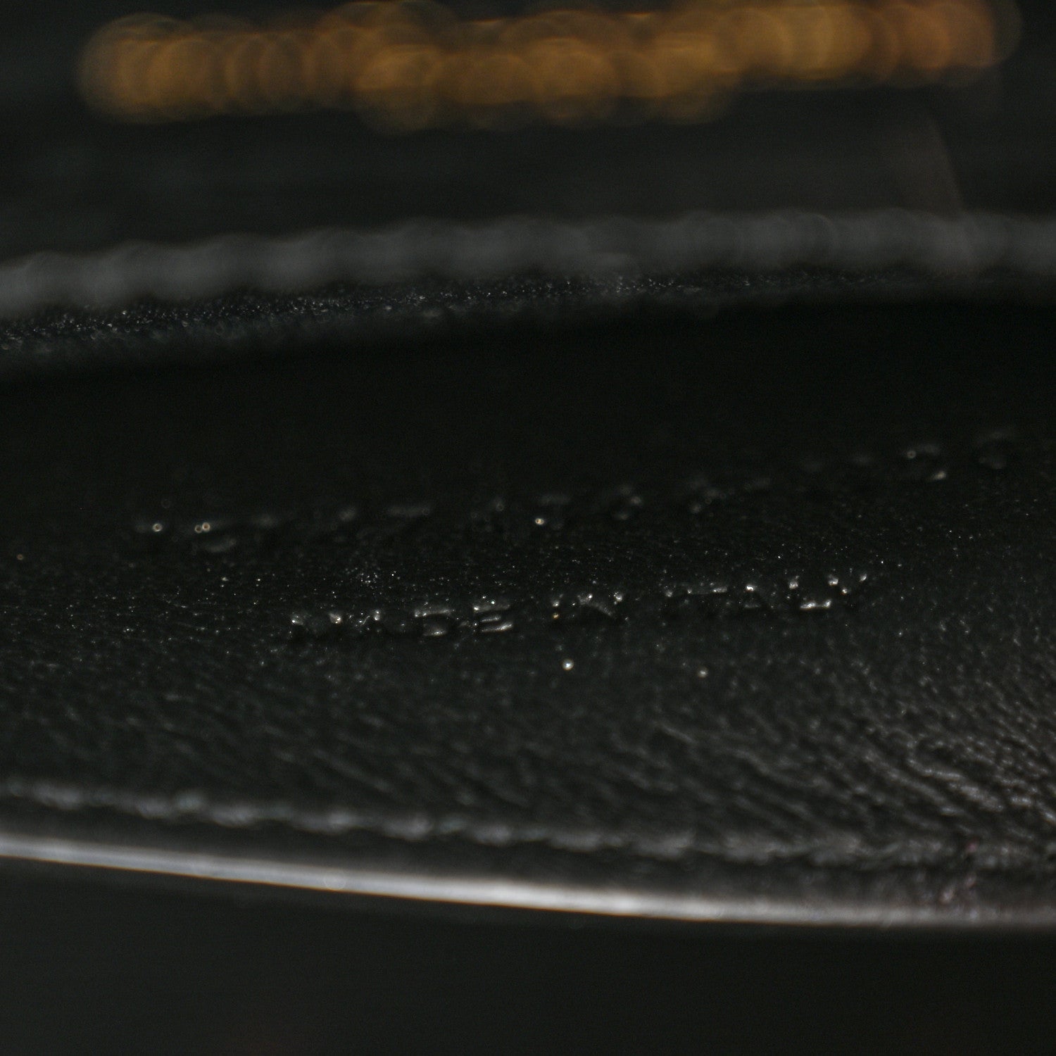 Calfskin Crocodile Embossed Small Classic Monogram Kate Tassel Satchel Black