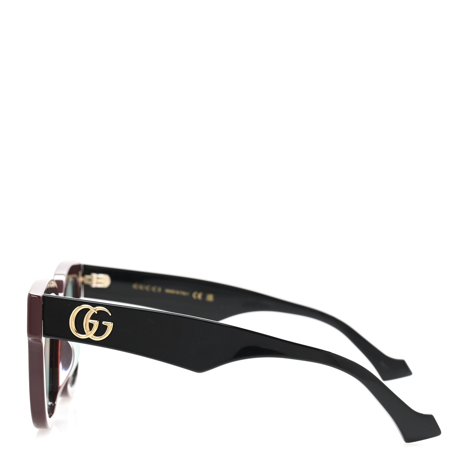 Rectangle 52mm Frame Sunglasses GG0998S Burgundy