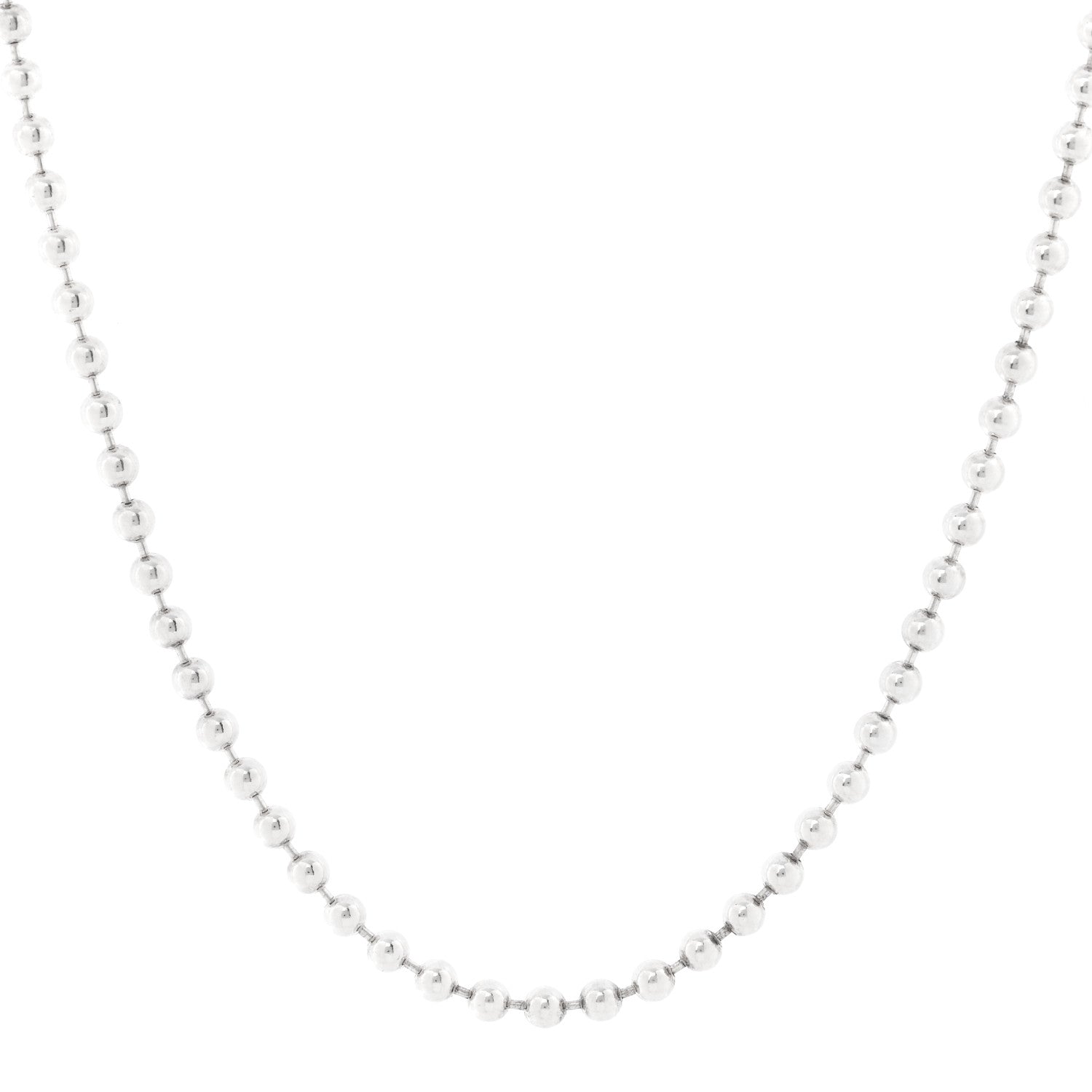Sterling Silver Bead Heart Toggle Necklace
