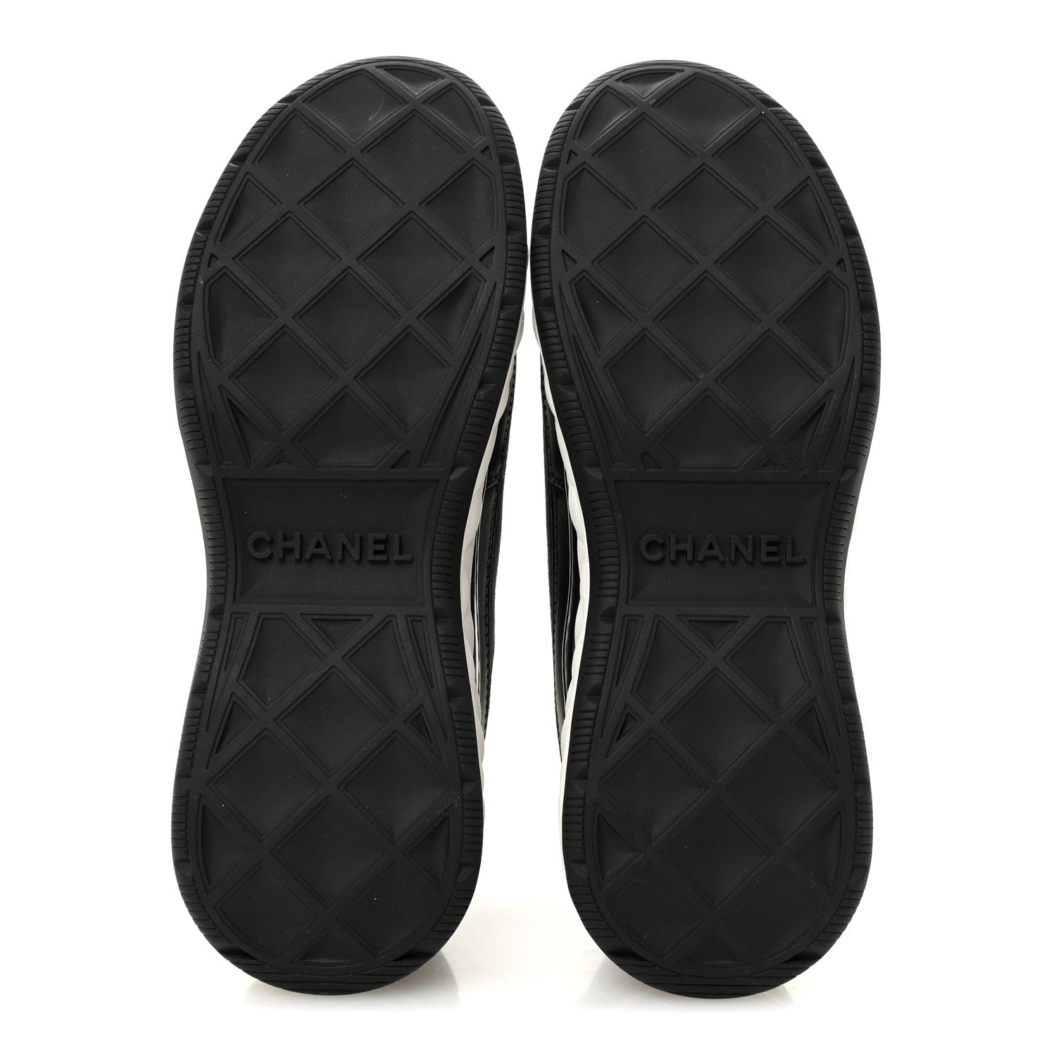 Velvet Calfskin Mixed Fibers CC Sneakers 37.5 Black