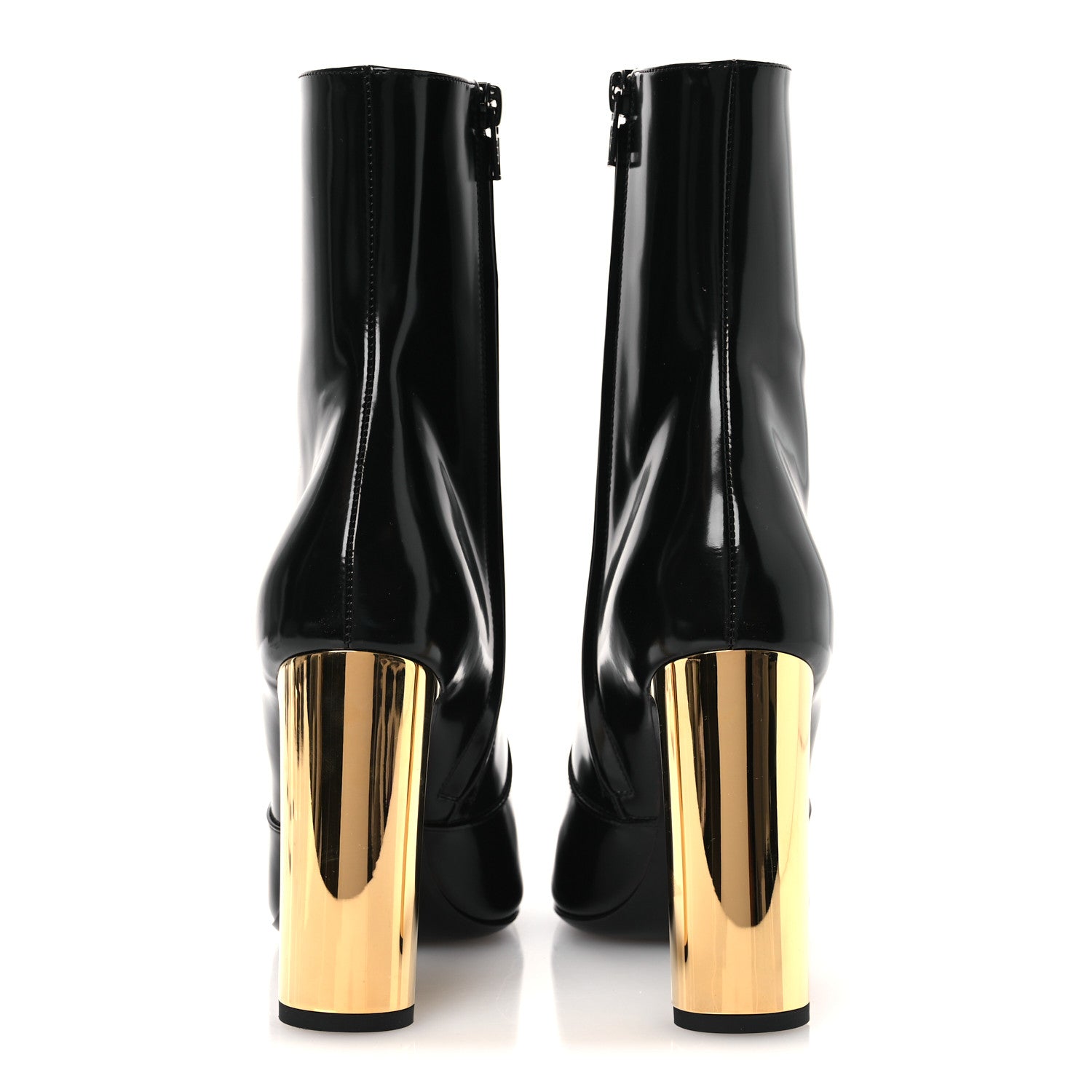 Vitello Marilyn Auteuil 105 Ankle Zip Boots 37.5 Black