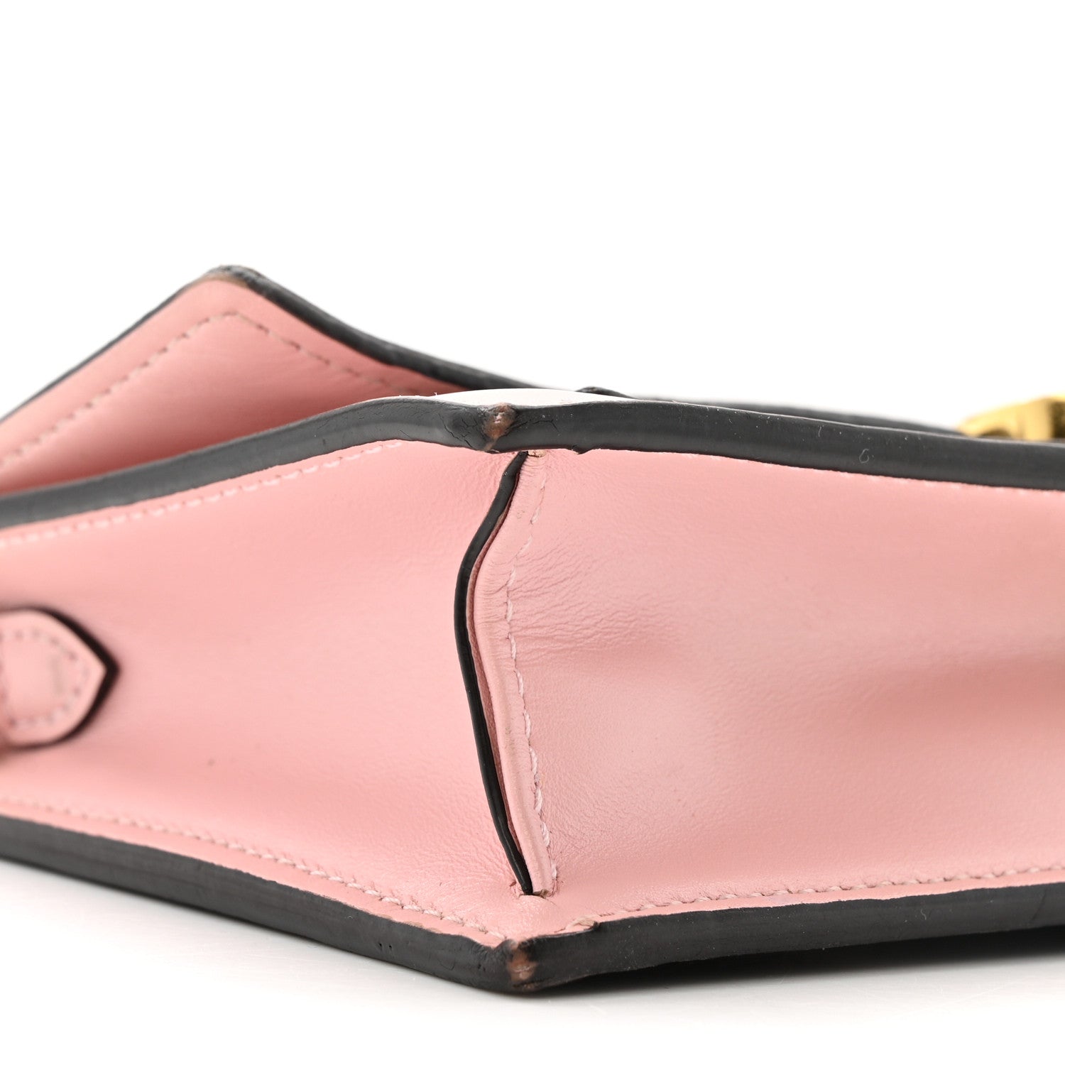 Monogram Flore Chain Wallet Rose Ballerine