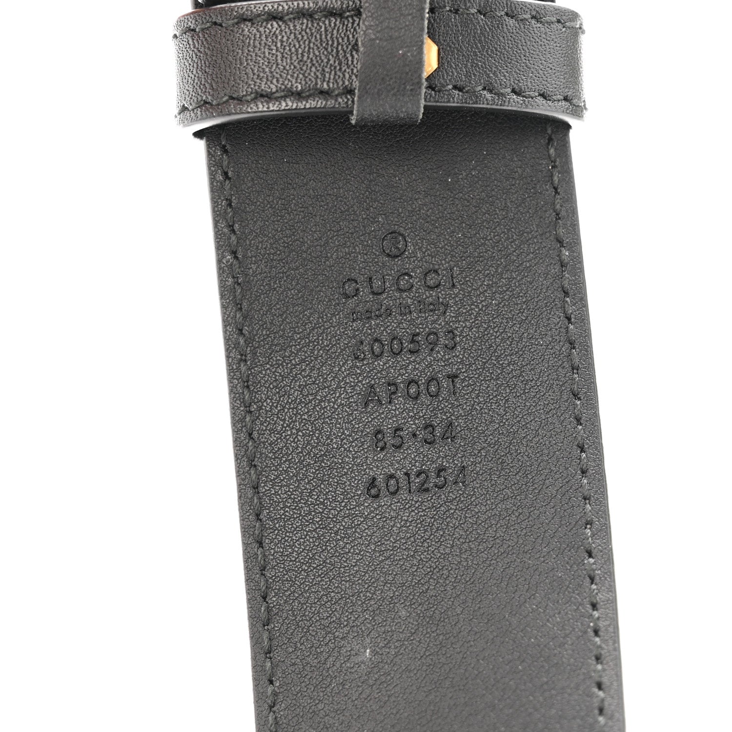 Calfskin Double G 40mm Belt 85 34 Black