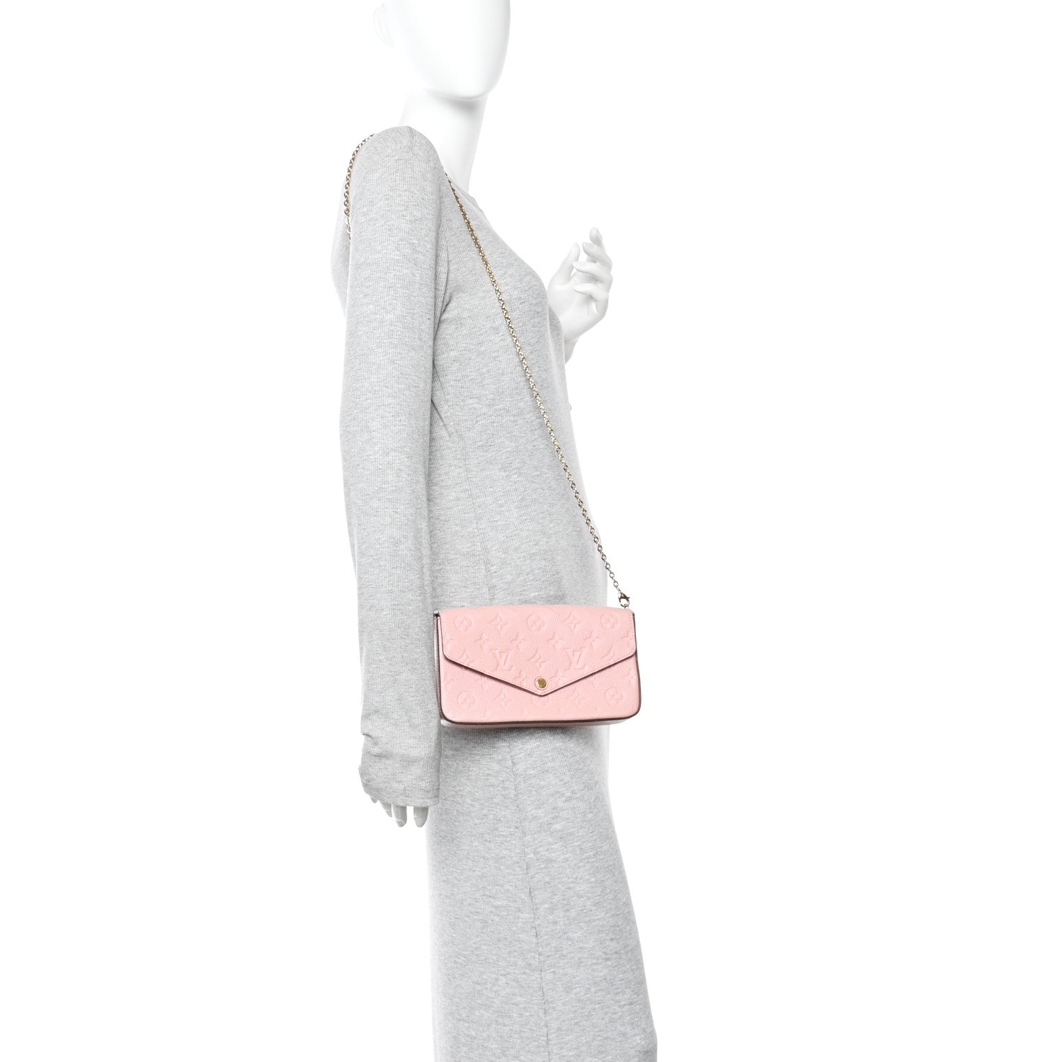Empreinte Pochette Felicie Chain Wallet Rose Poudre