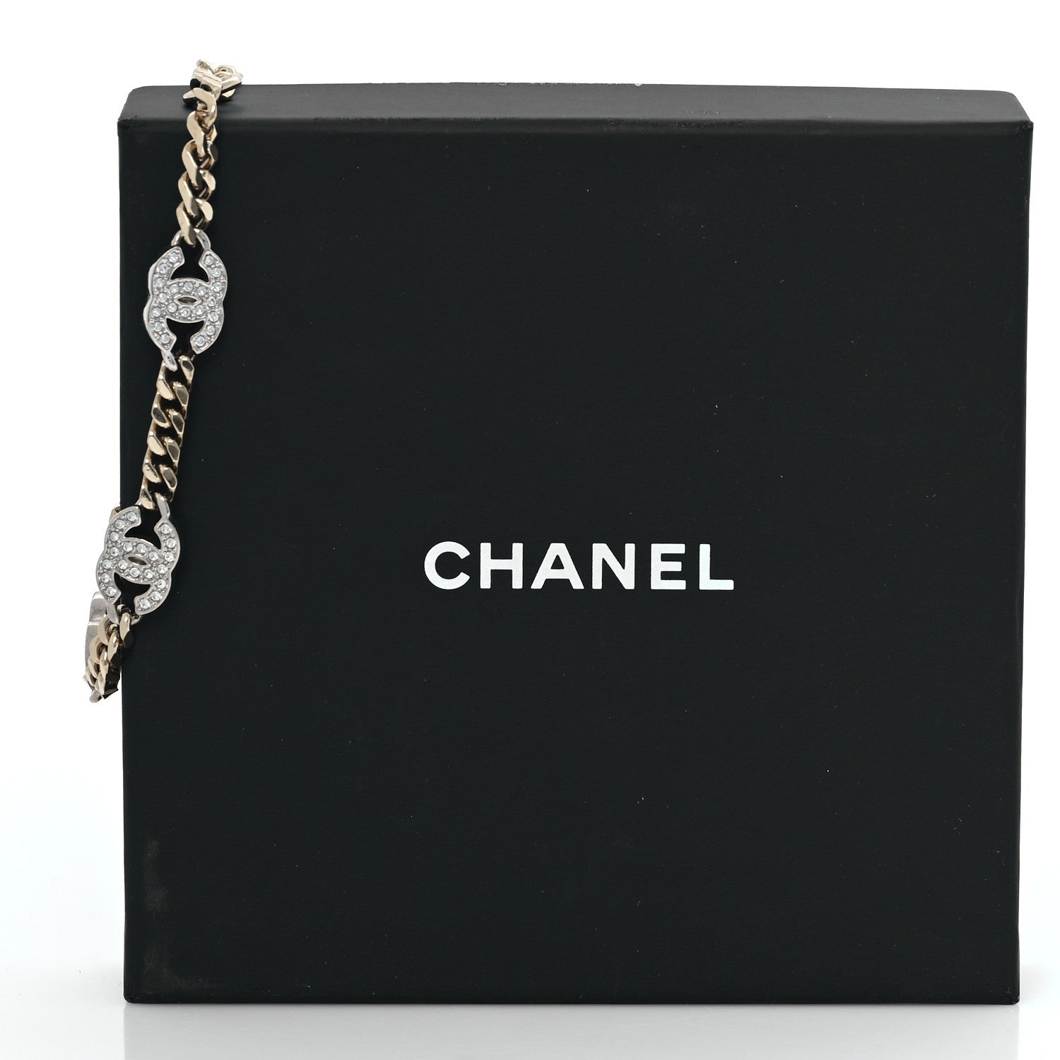 Crystal CC Chain Bracelet Gold Silver