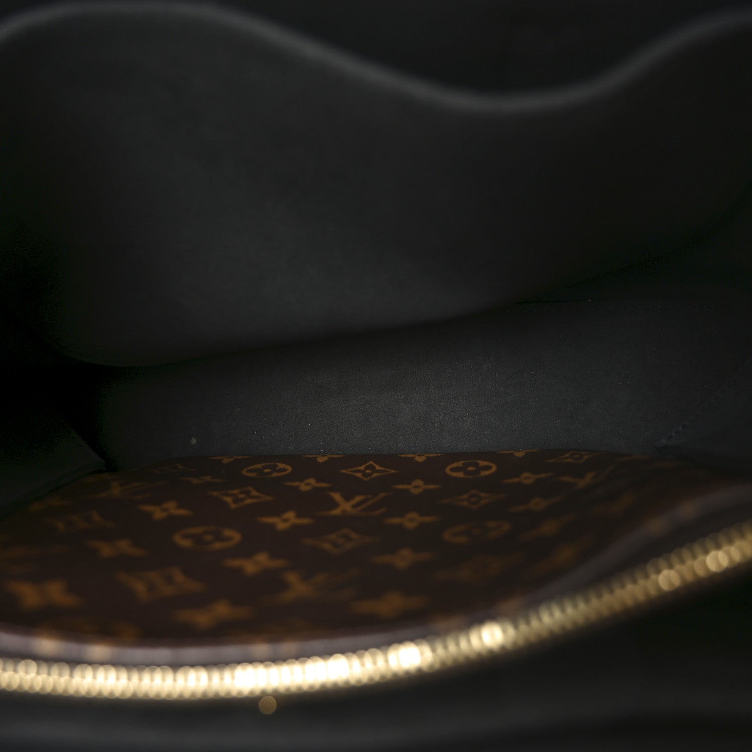 Monogram Flower Tote Black