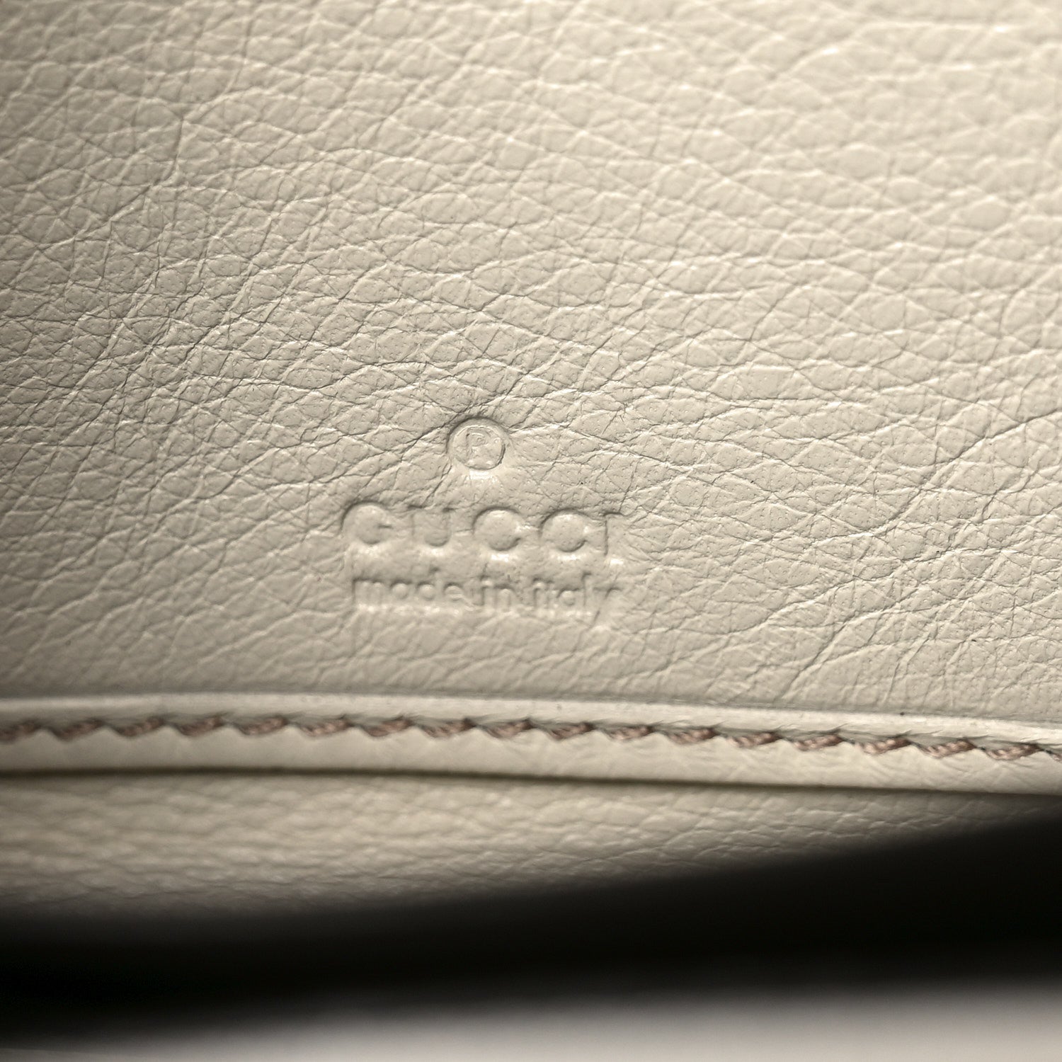 Guccissima GG Pierce Zip Around Wallet White
