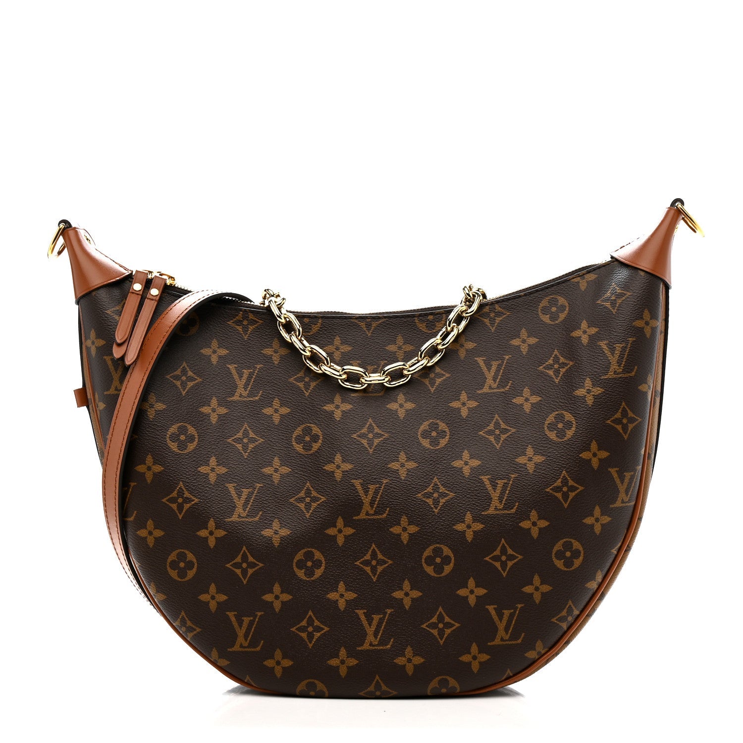 Reverse Monogram Loop Hobo