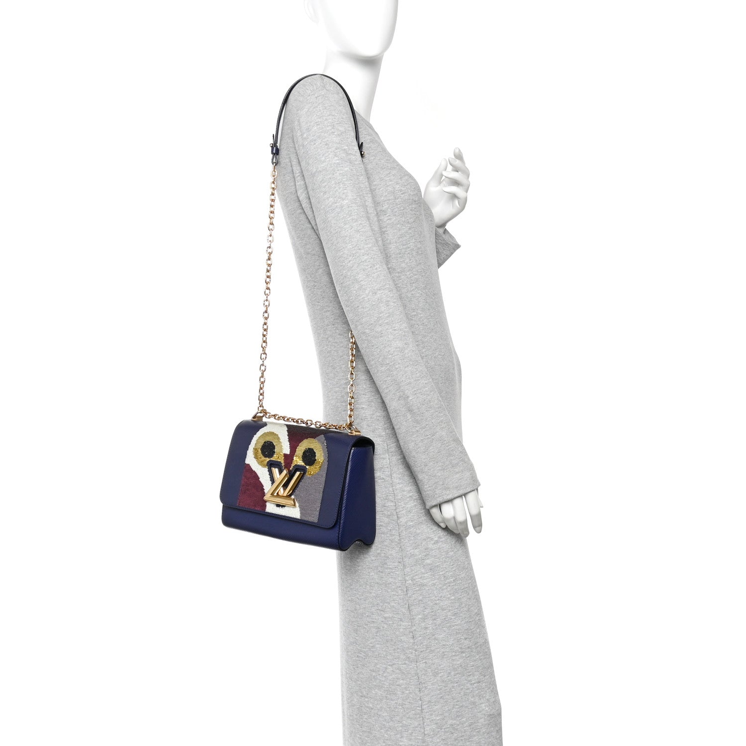 Epi Sequins Twist Shoulder Bag MM