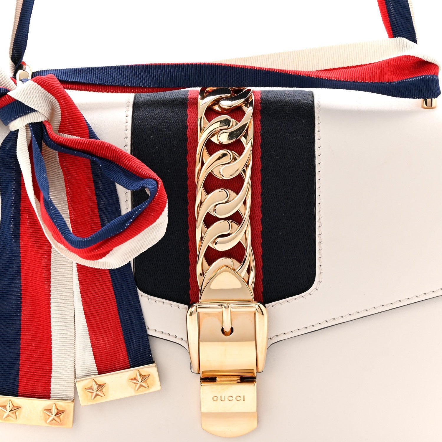 Calfskin Small Sylvie Shoulder Bag Off White