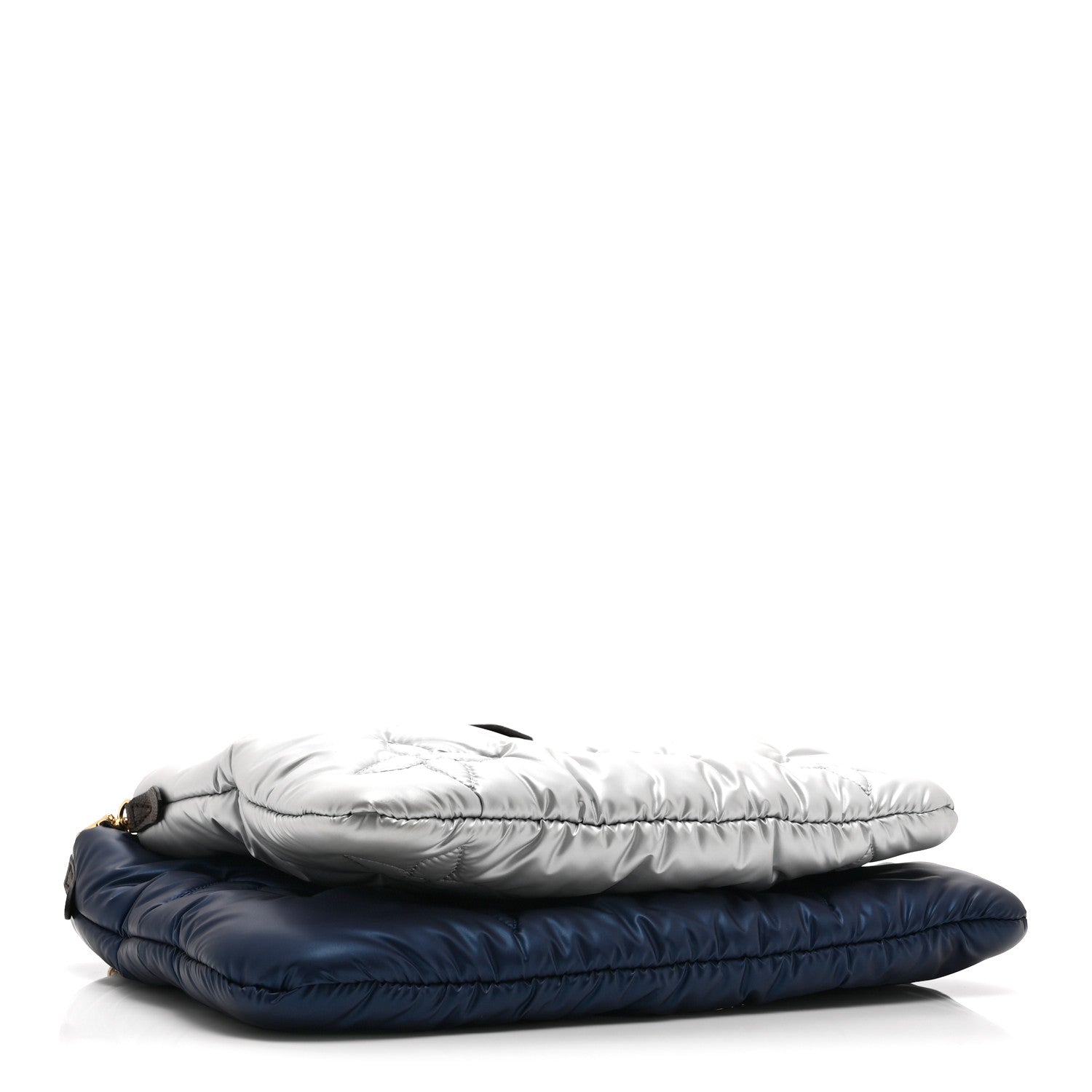 Econyl Monogram Pillow Maxi Multi Pochette Accessories Navy Silver