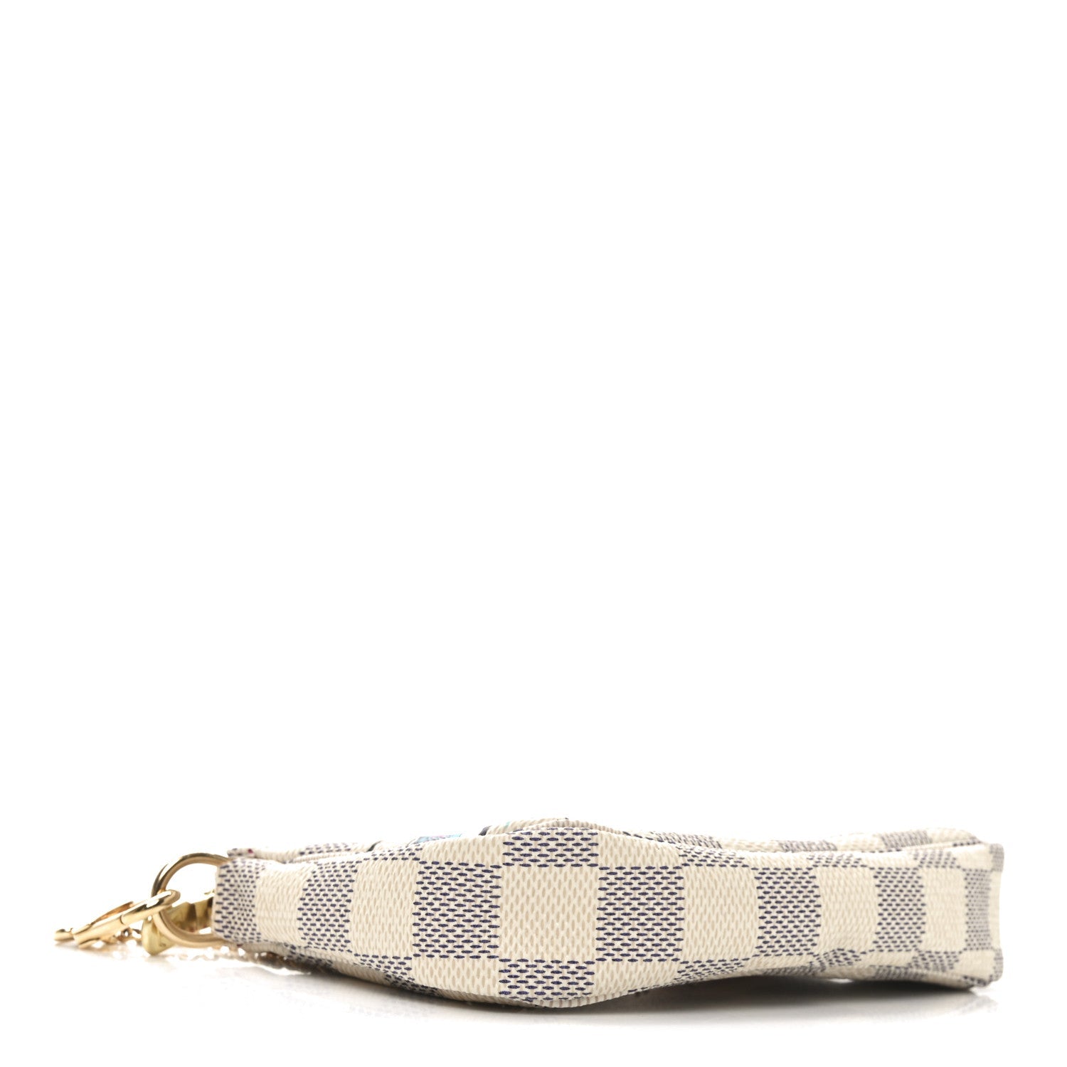 Damier Azur 2021 Christmas Animation Hollywood Mini Pochette Accessories Fuchsia