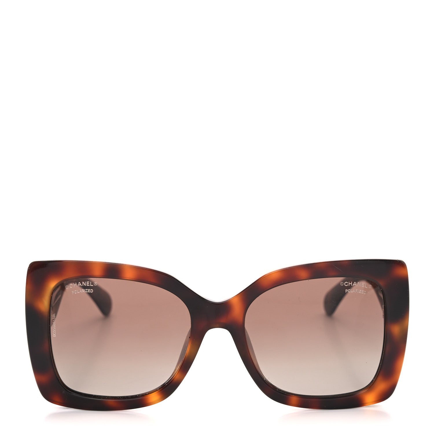 Square Polarized CC Sunglasses 5494-A Tortoise Brown