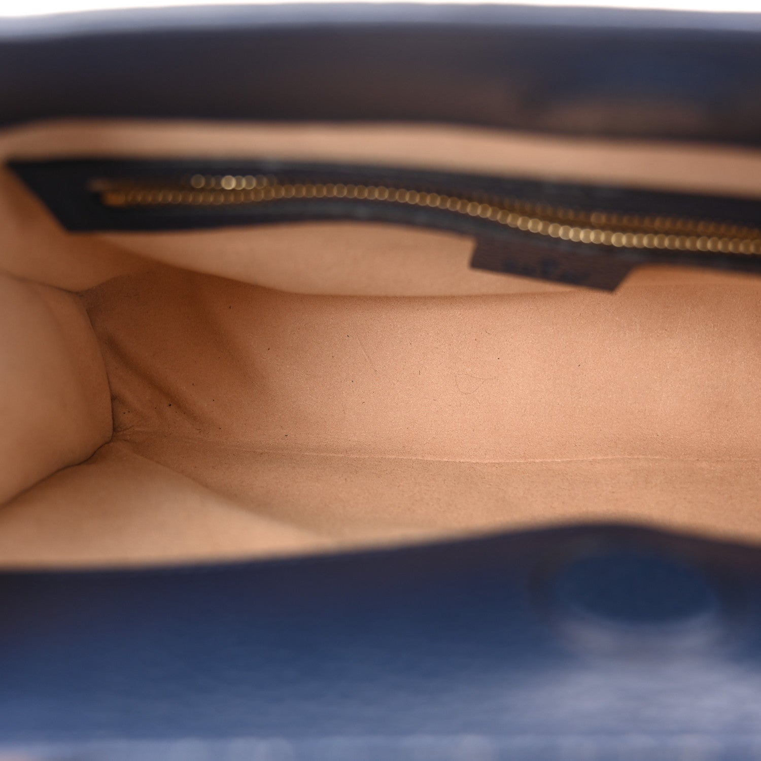 Nappa Bamboo Web Small Nymphaea Top Handle Bag Navy