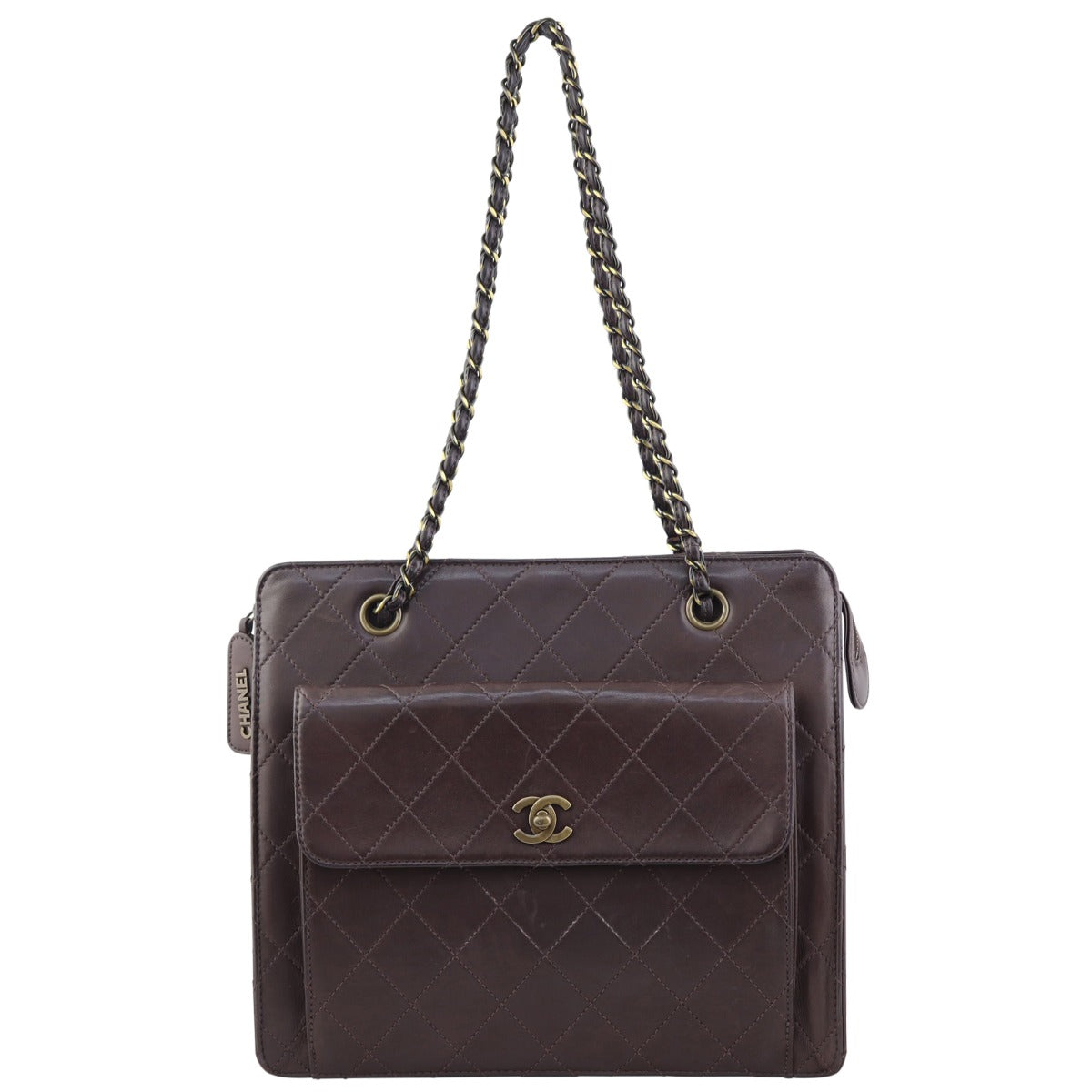 Chanel CC Vintage Front Pocket Shoulder Bag