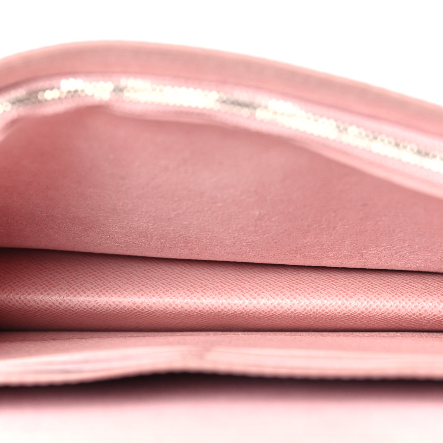 Epi Twist Belt Chain Wallet Rose Ballerine