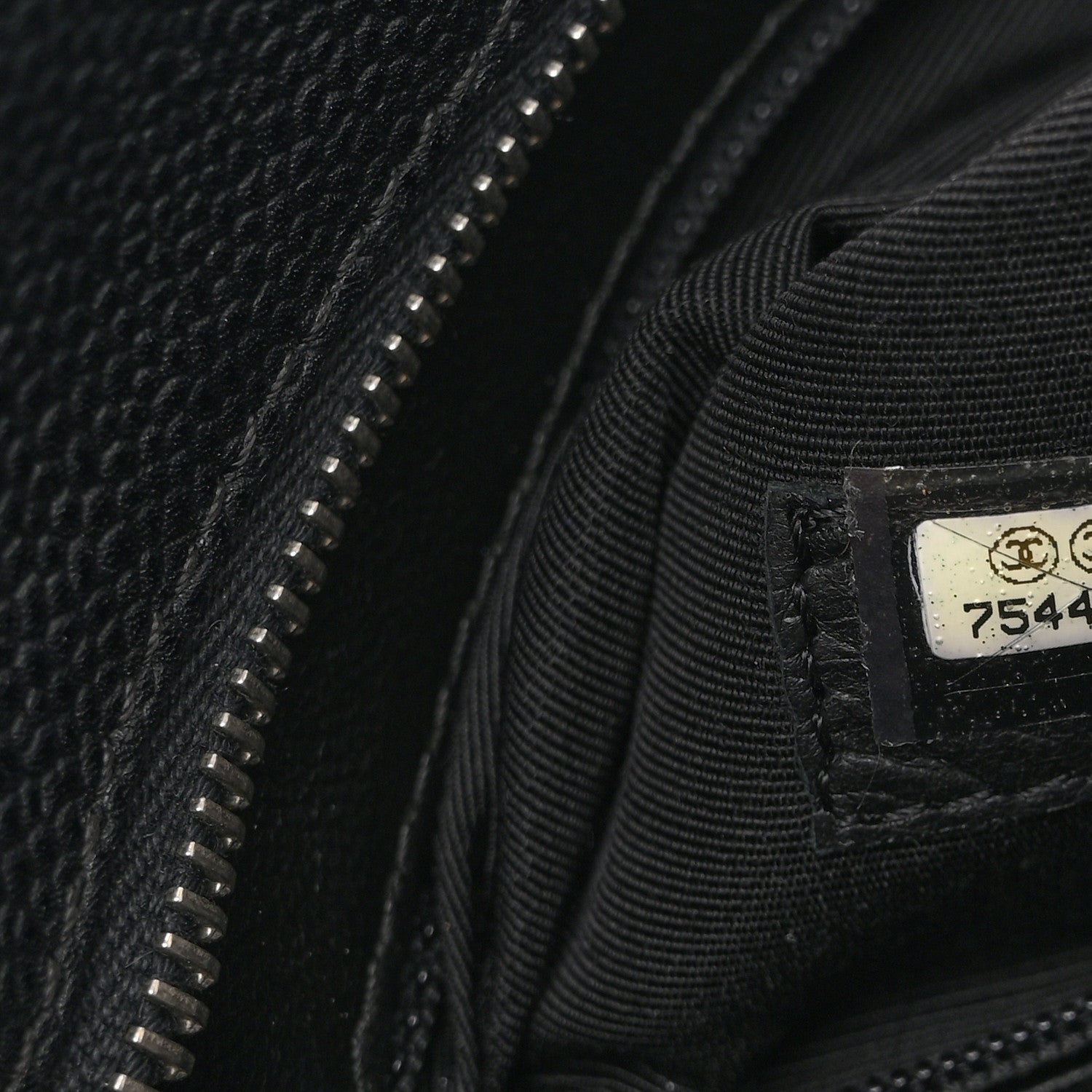 Caviar Quilted Medallion Tote Black