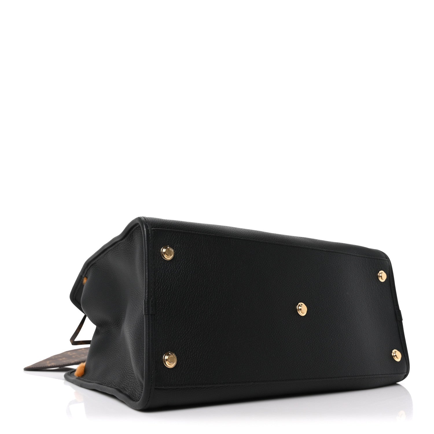 Calfskin Shearling City Steamer GM Black Bronze
