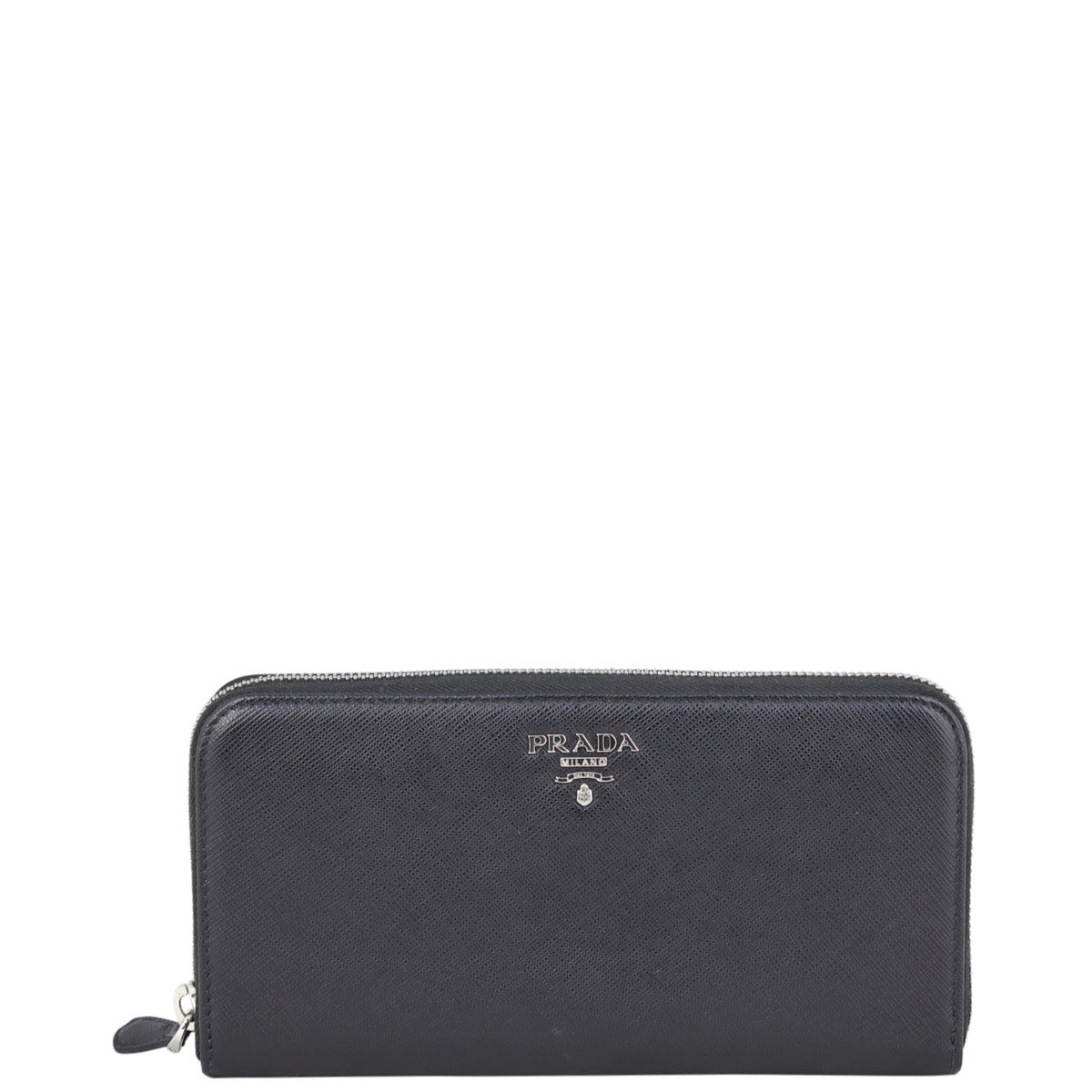Prada Saffiano Zip Around Wallet