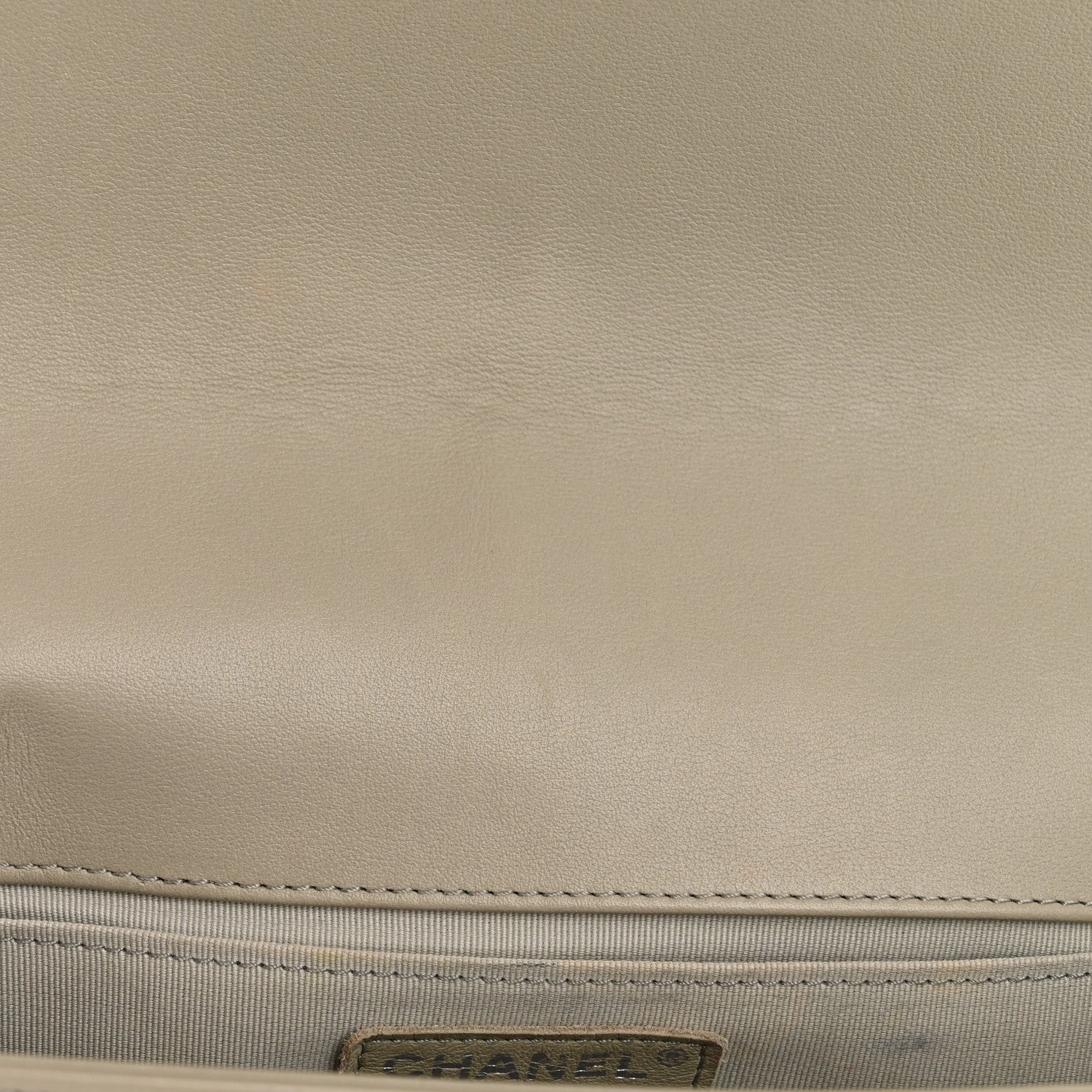 Calfskin Chevron Quilted Medium Boy Flap Grey