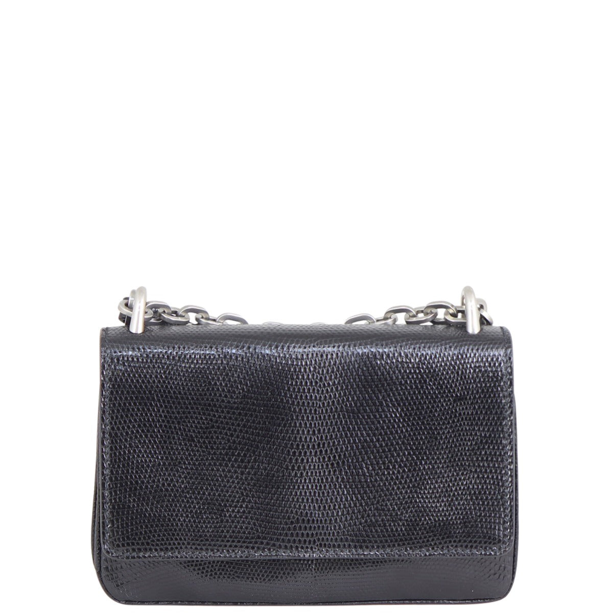 Prada Lucertola Lizard Chain Flap Bag