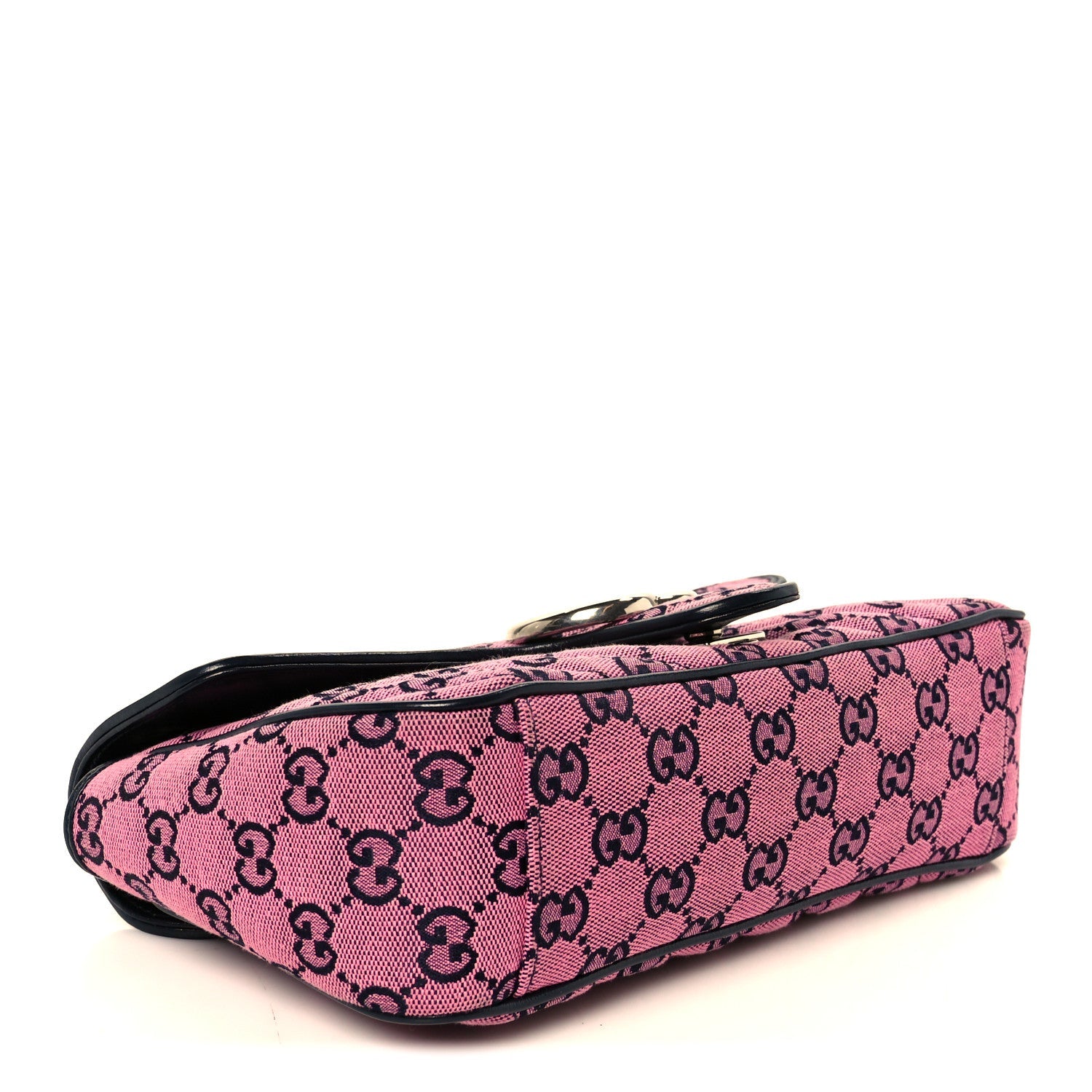 Monogram Multicolor Matelasse Diagonal Small GG Marmont Shoulder Bag Pink Blue