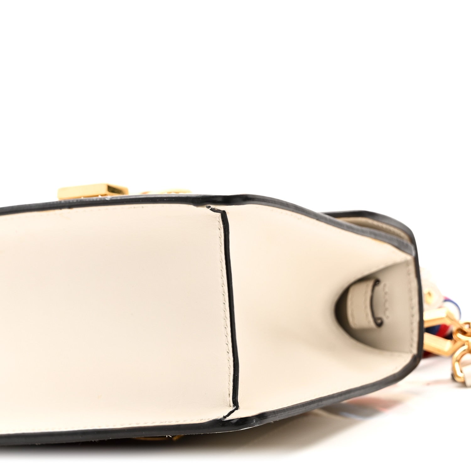Calfskin Mini Sylvie Top Handle Bag White