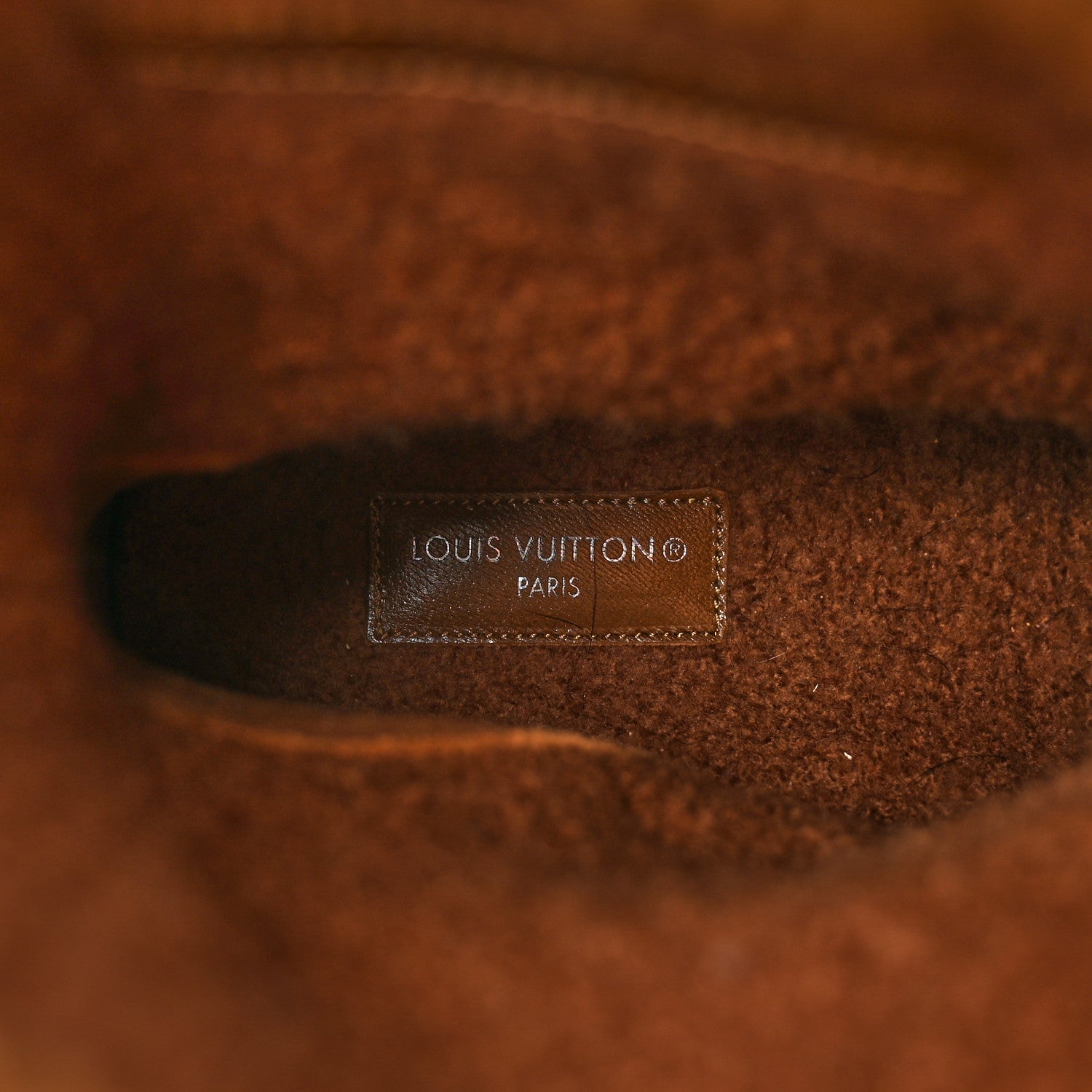 Suede Calfskin Shearling Snowdrop Flat Ankle Boot 40 Cognac