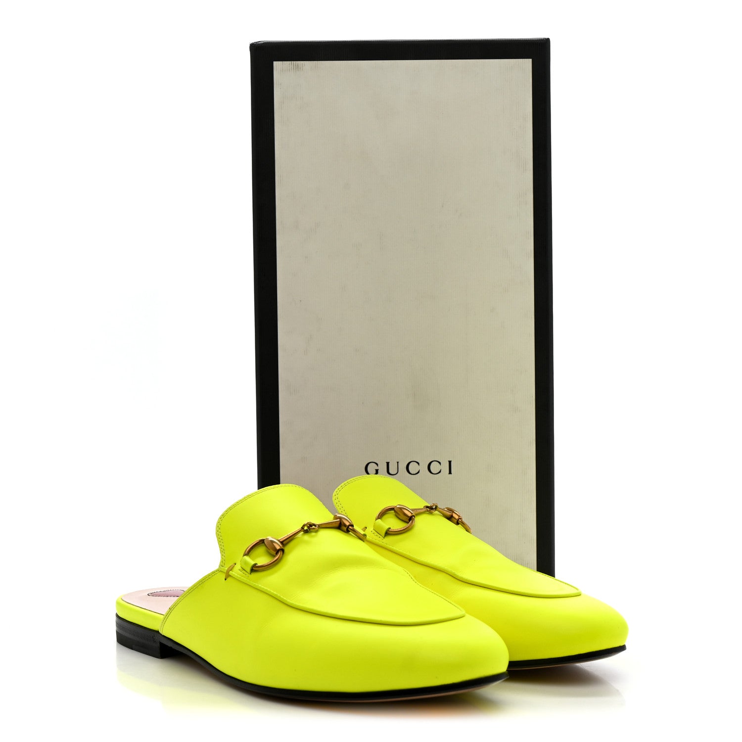 Malaga Kid Womens Princetown Slippers 38 Yellow Fluo