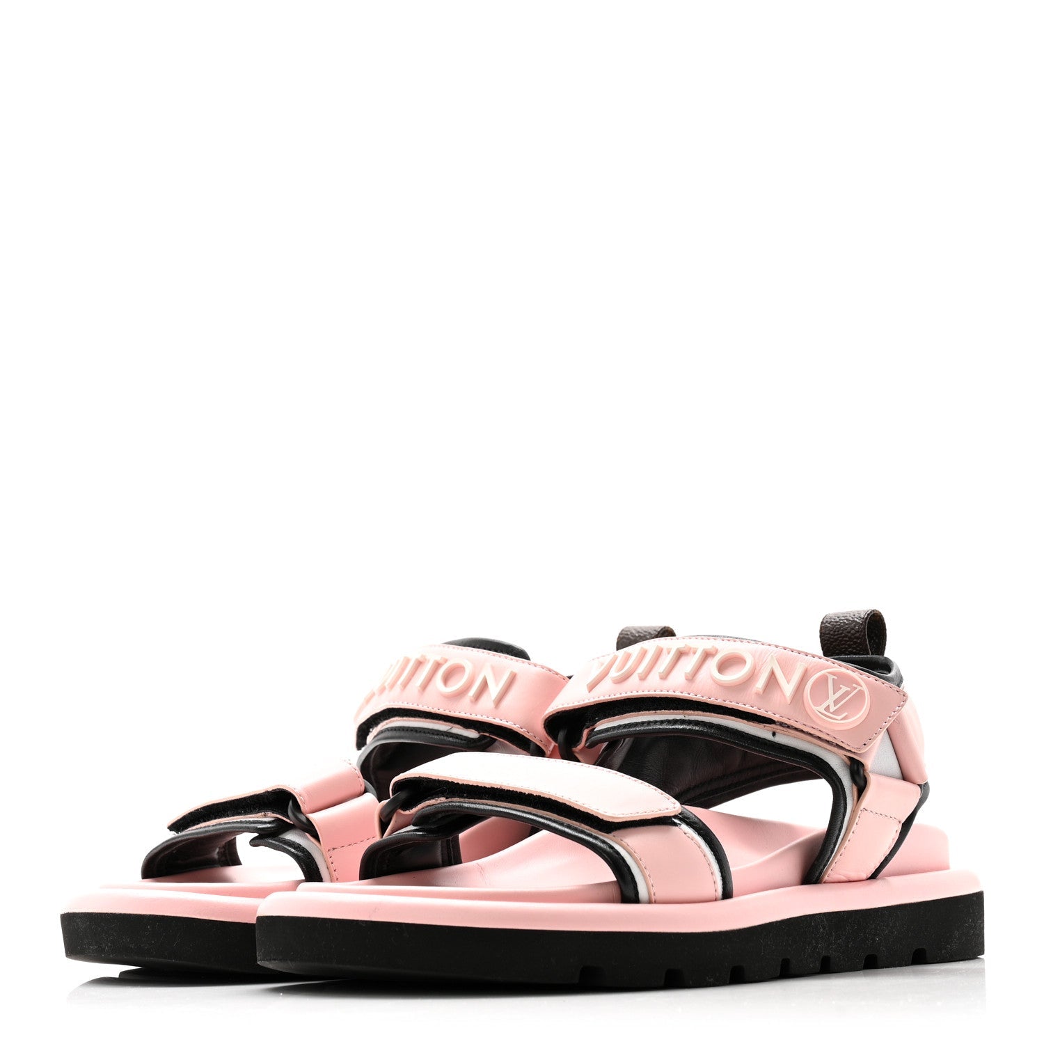 Calfskin Pool Pillow Flat Comfort Sandals 37 Rose Clair Pink