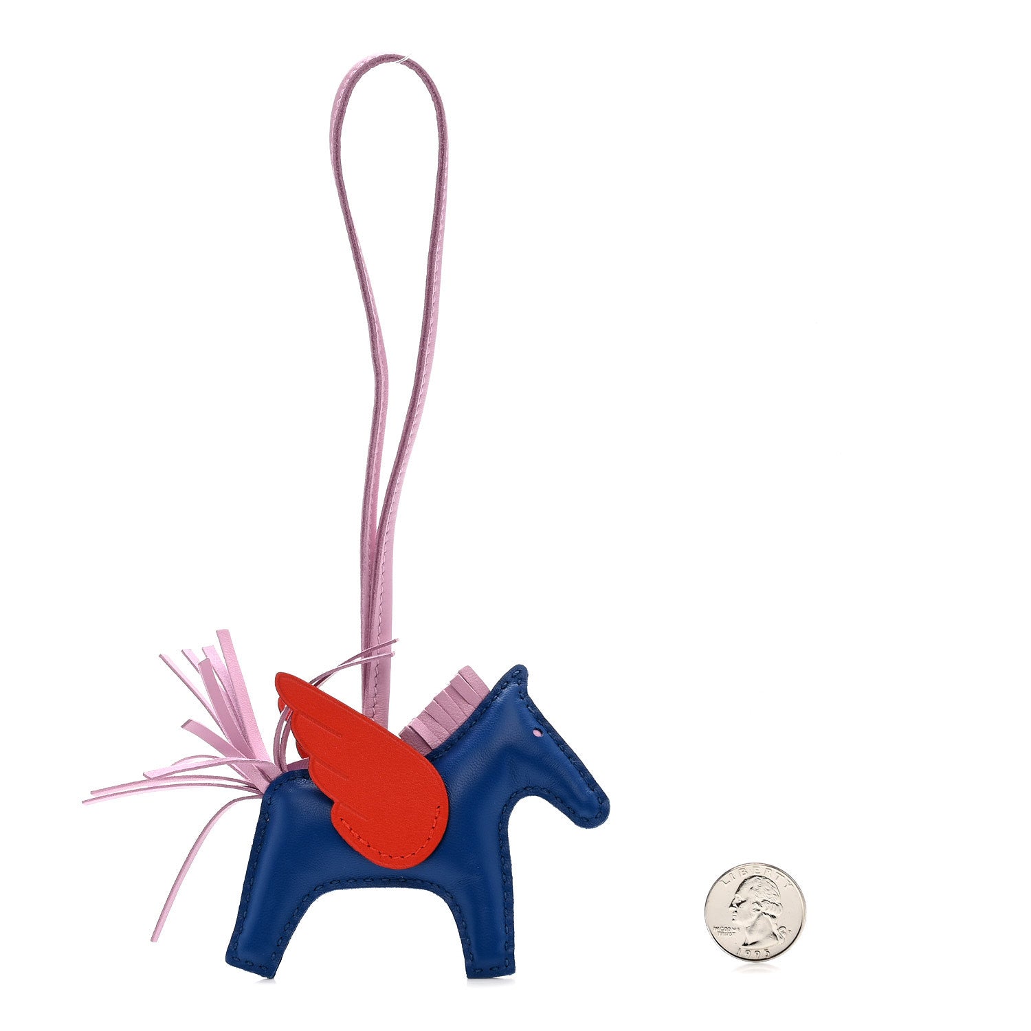 Milo Lambskin Grigri Rodeo Pegase Horse Bag Charm PM Bleu France Mauve Sylvestre Capucine