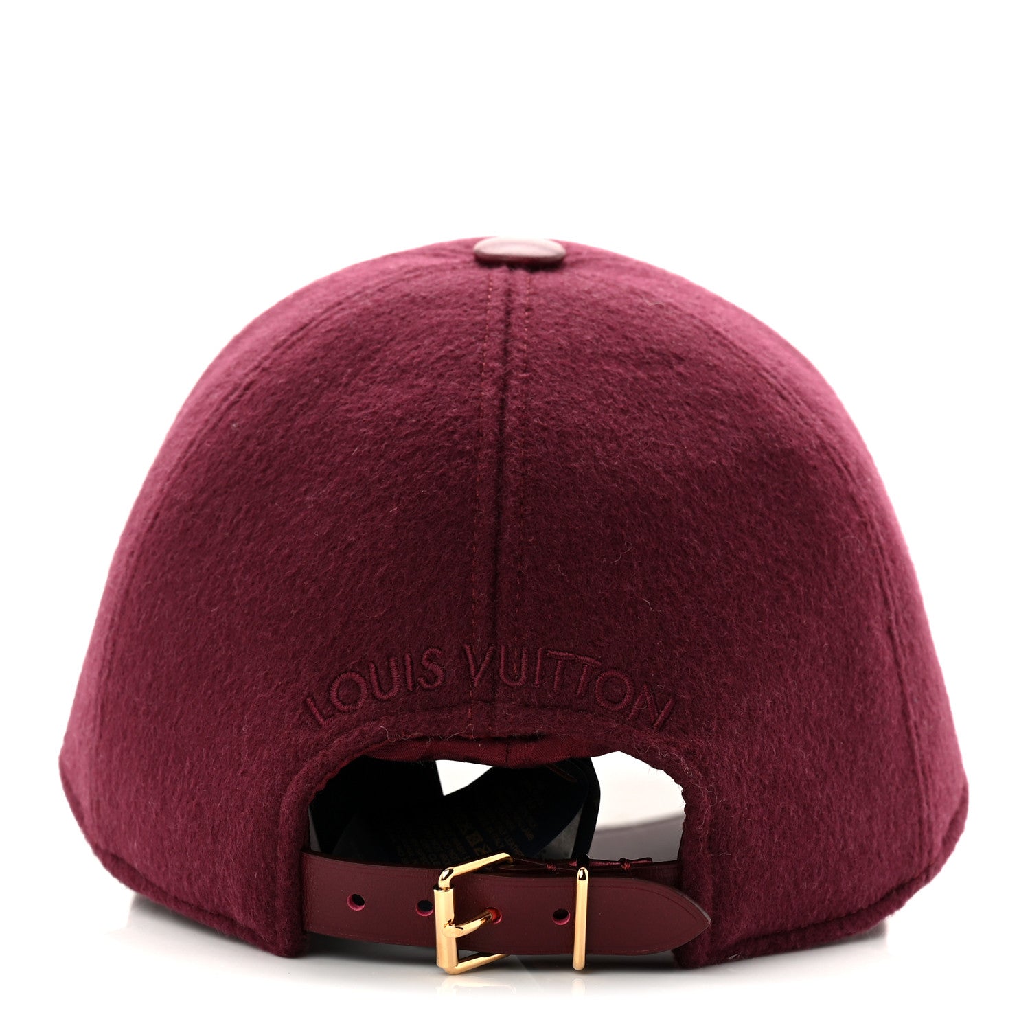 Wool Silk Monogram Endless Cap L Bordeaux