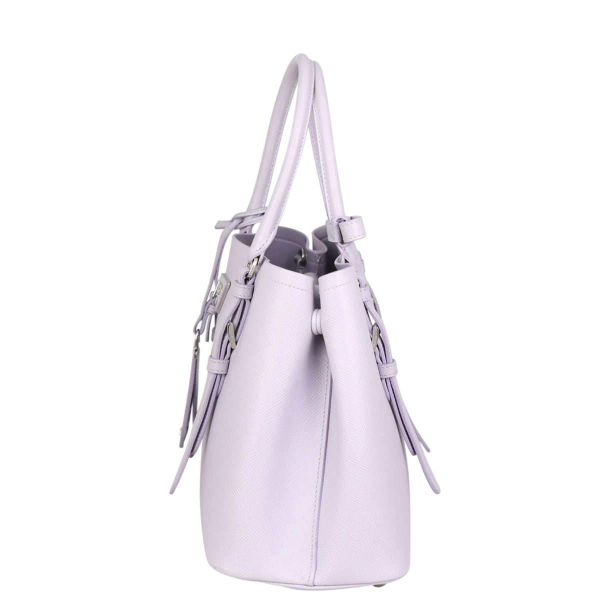 Prada Saffiano Cuir Covered-Strap Double Bag Small