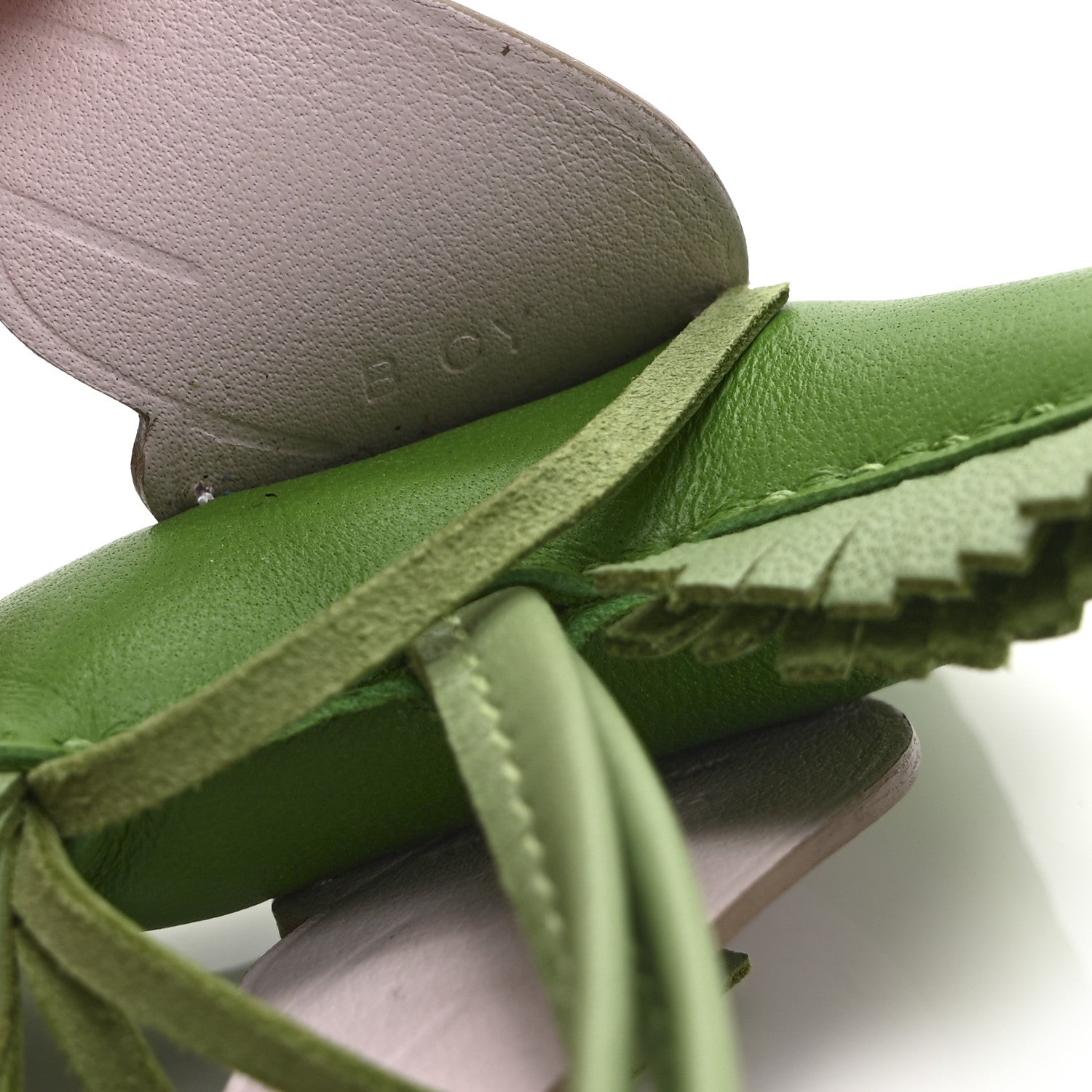 Milo Lambskin Grigri Rodeo Pegase Horse Bag Charm PM Vert Yucca Vert Criquet Mauve Pale