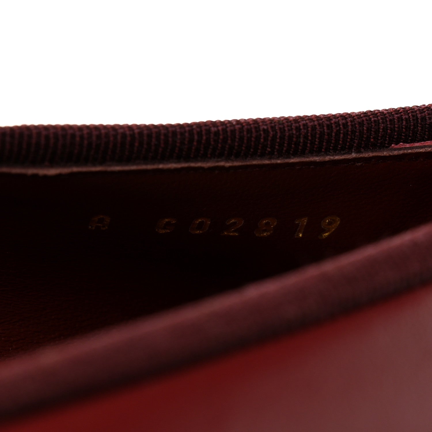 Lambskin Cap Toe CC Ballerina Flats 37 Burgundy Black