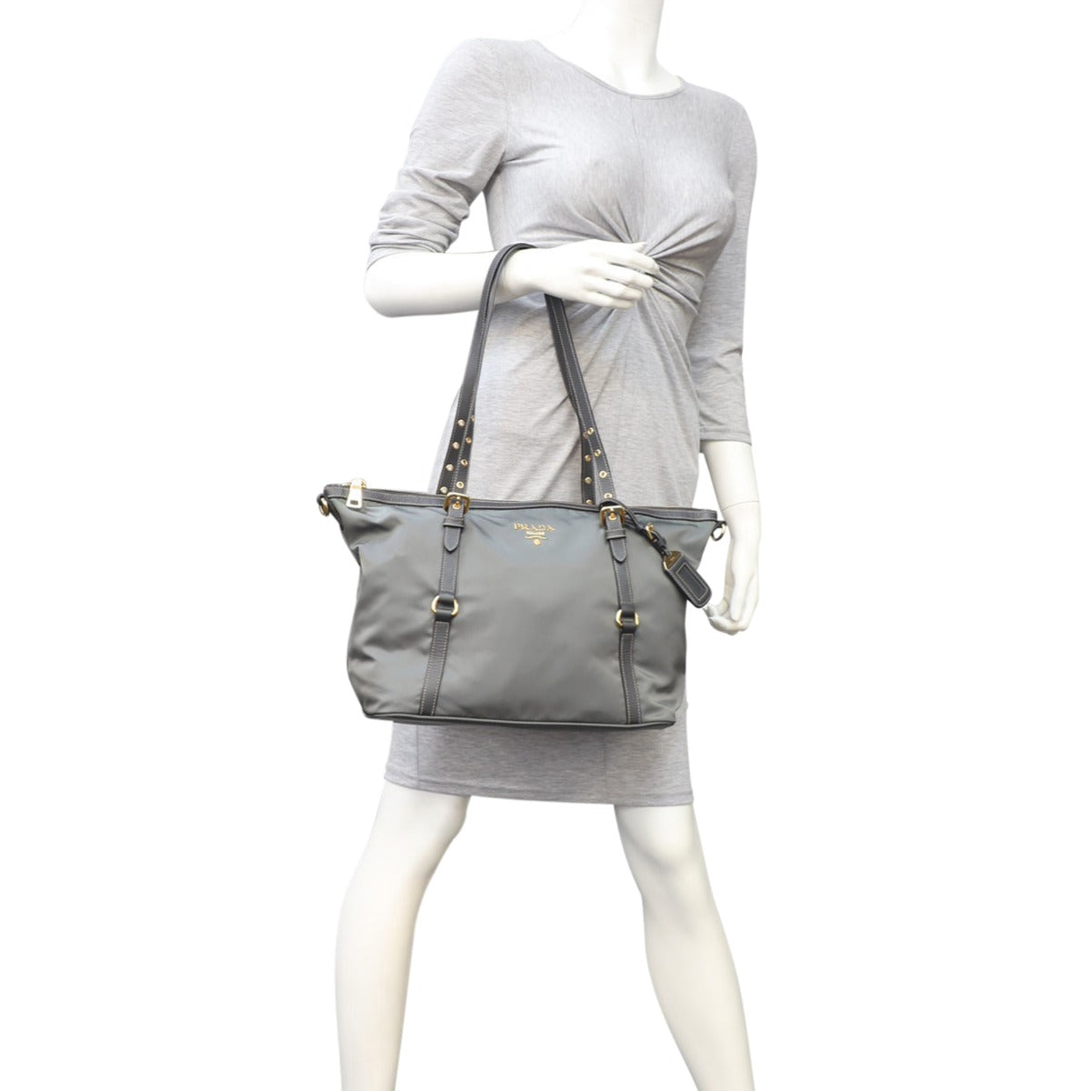Prada Tessuto & Saffiano Two-Way Tote