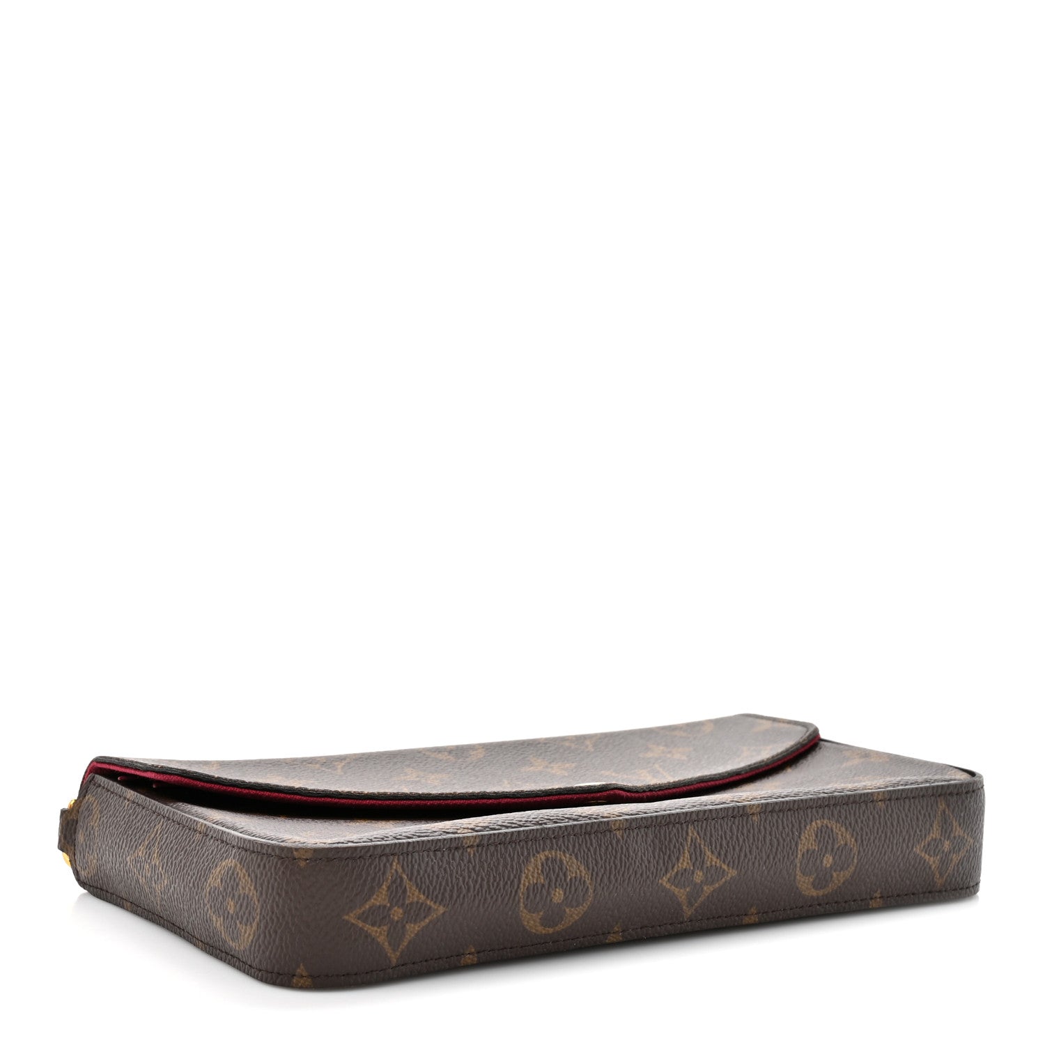 Monogram Pochette Felicie Chain Wallet Fuchsia