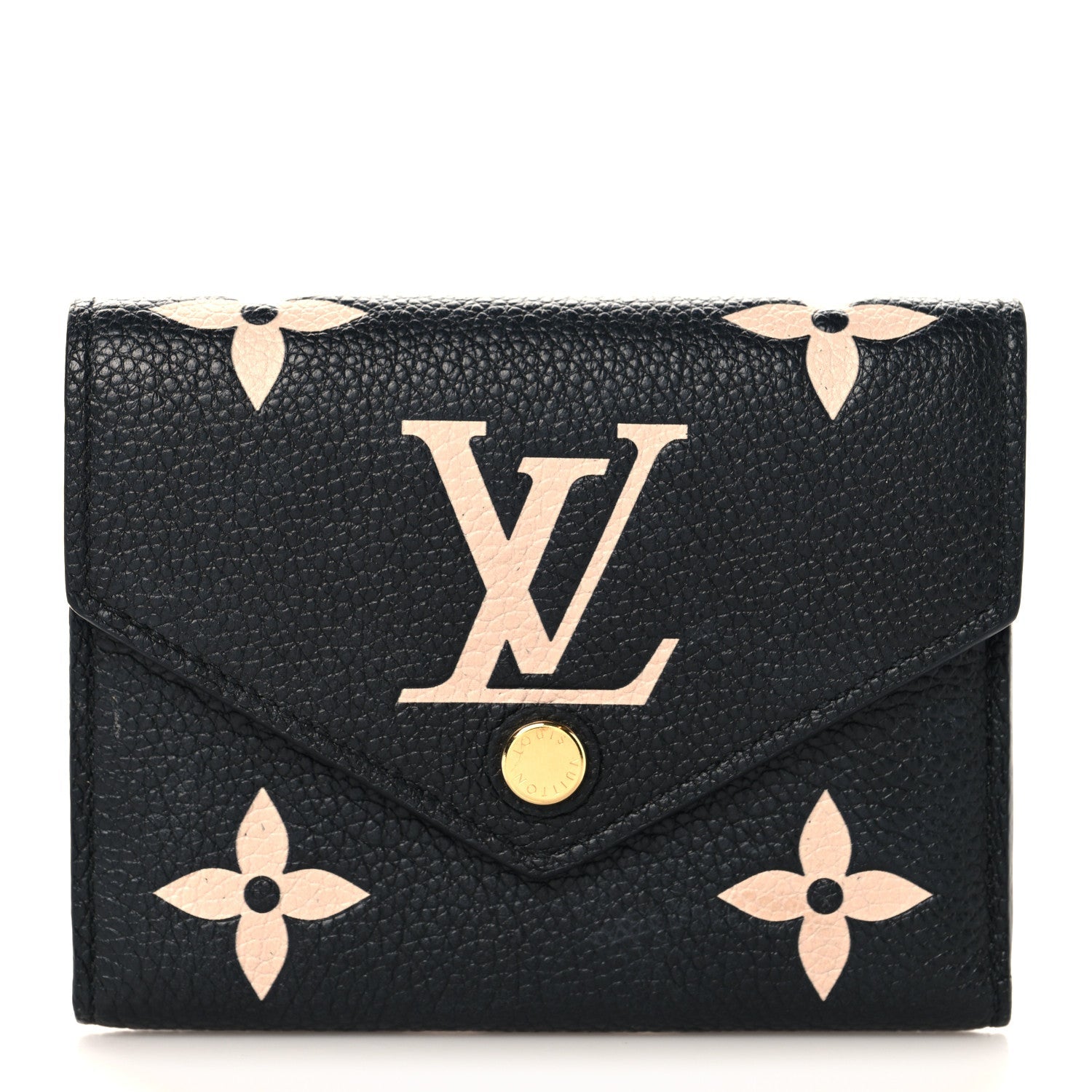 Empreinte Monogram Giant Victorine Wallet Black Beige