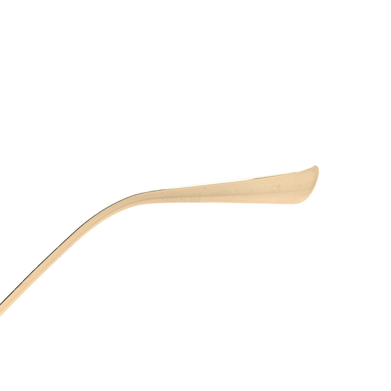 Metal Oversized Round Frame GG0225S Sunglasses Gold