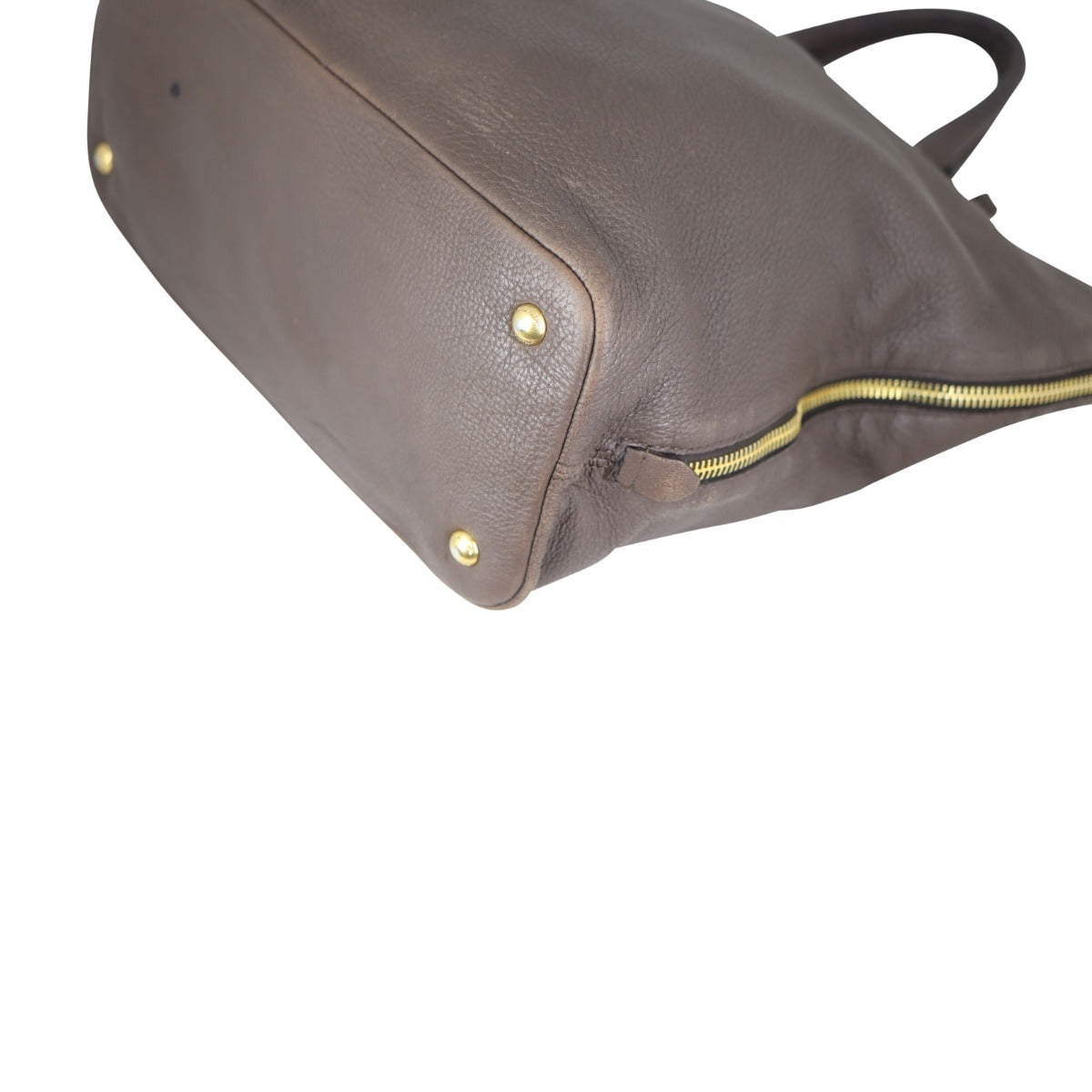 Prada Vitello Cervo Expandable Shopper Tote