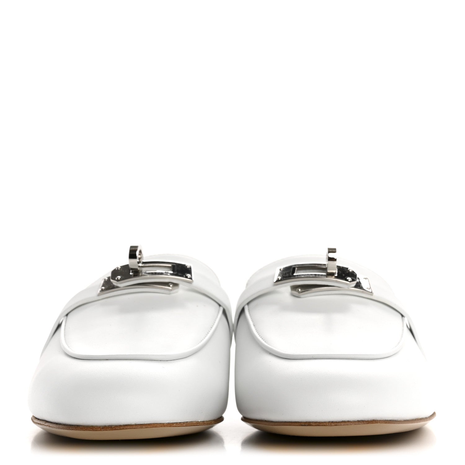 Calfskin Oz Mules 37 White