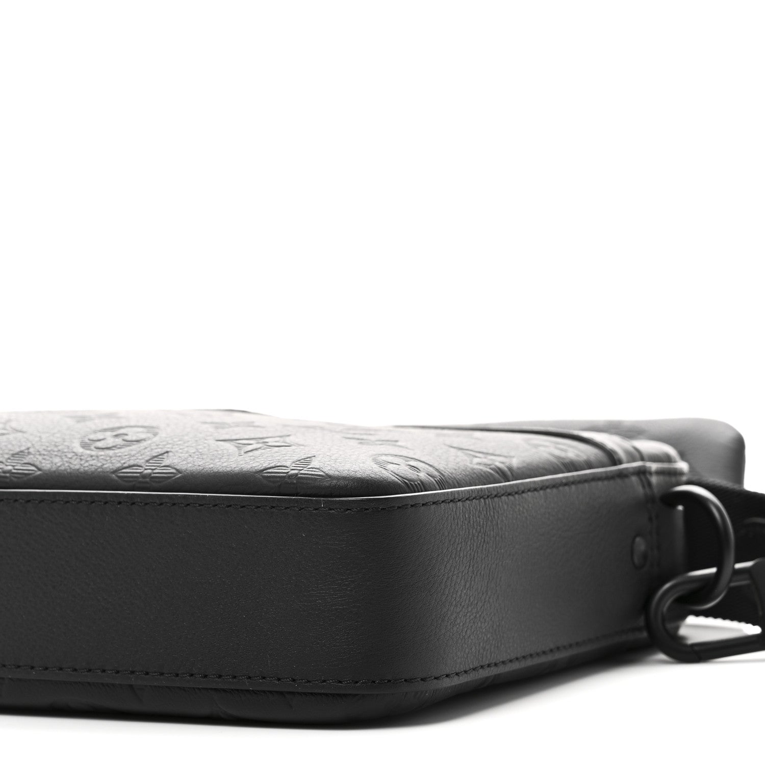 Calfskin Monogram Shadow Trio Messenger Black