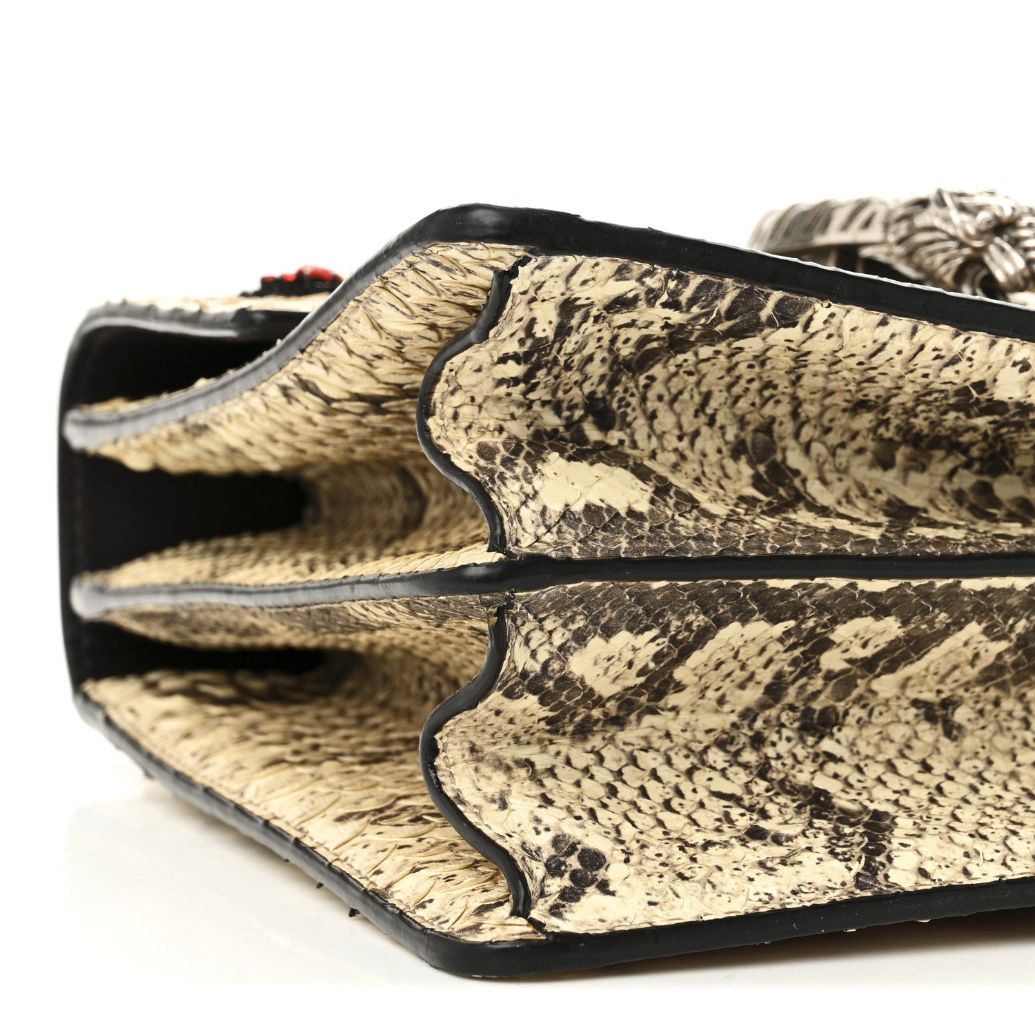 Snakeskin Bamboo Web Medium L'Aveugle Par Amour Dionysus Top Handle Bag Multicolor