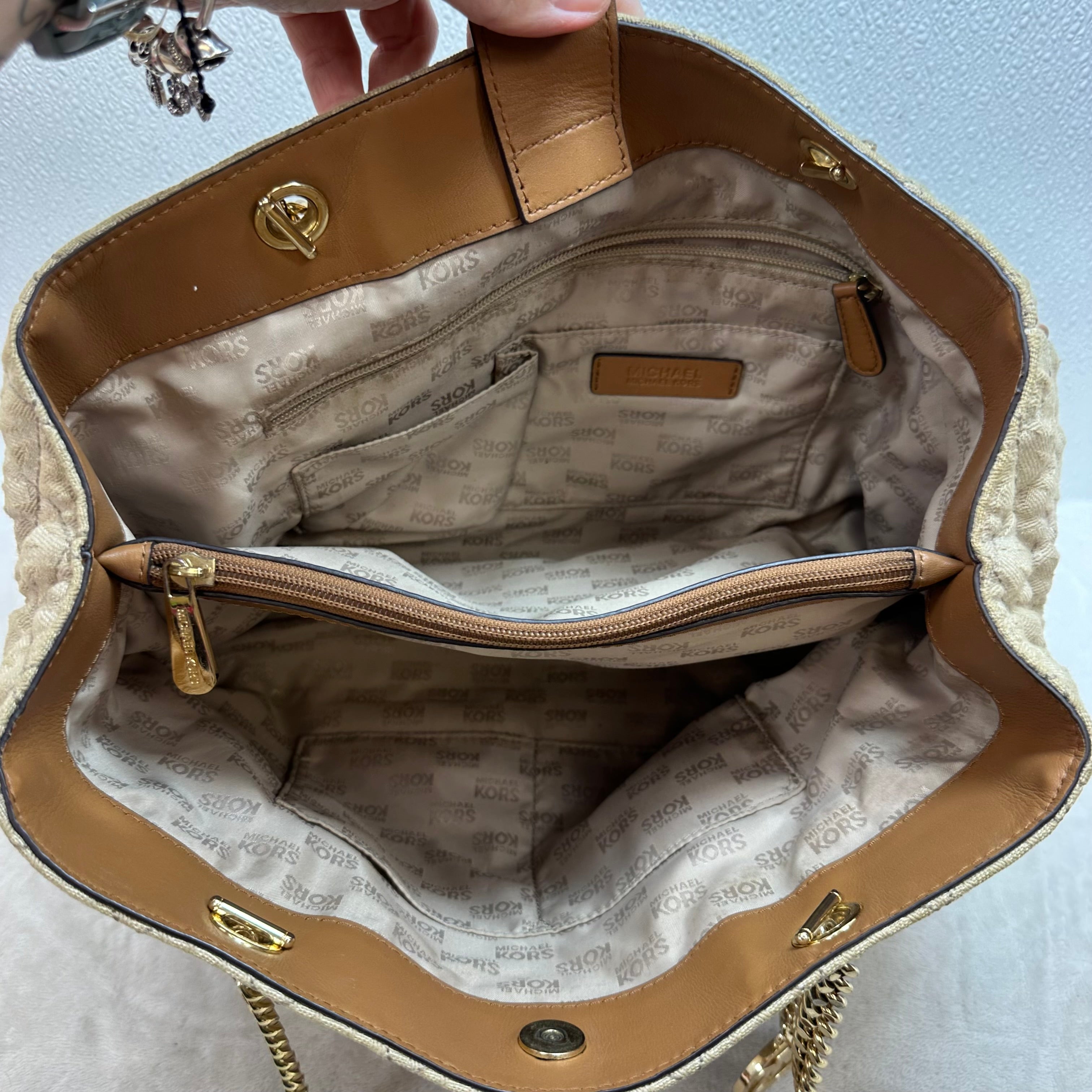 Handbag Designer By Michael Kors, Size: Medium