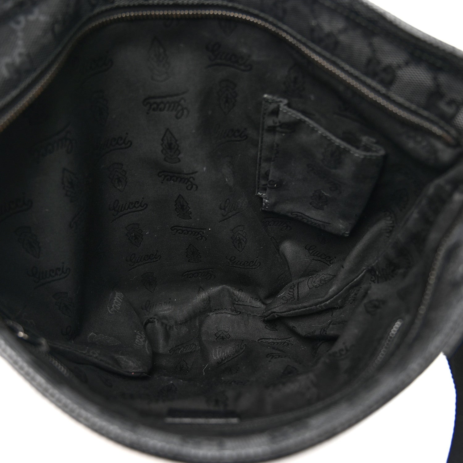 Imprime Monogram Medium Flat Messenger Bag Black